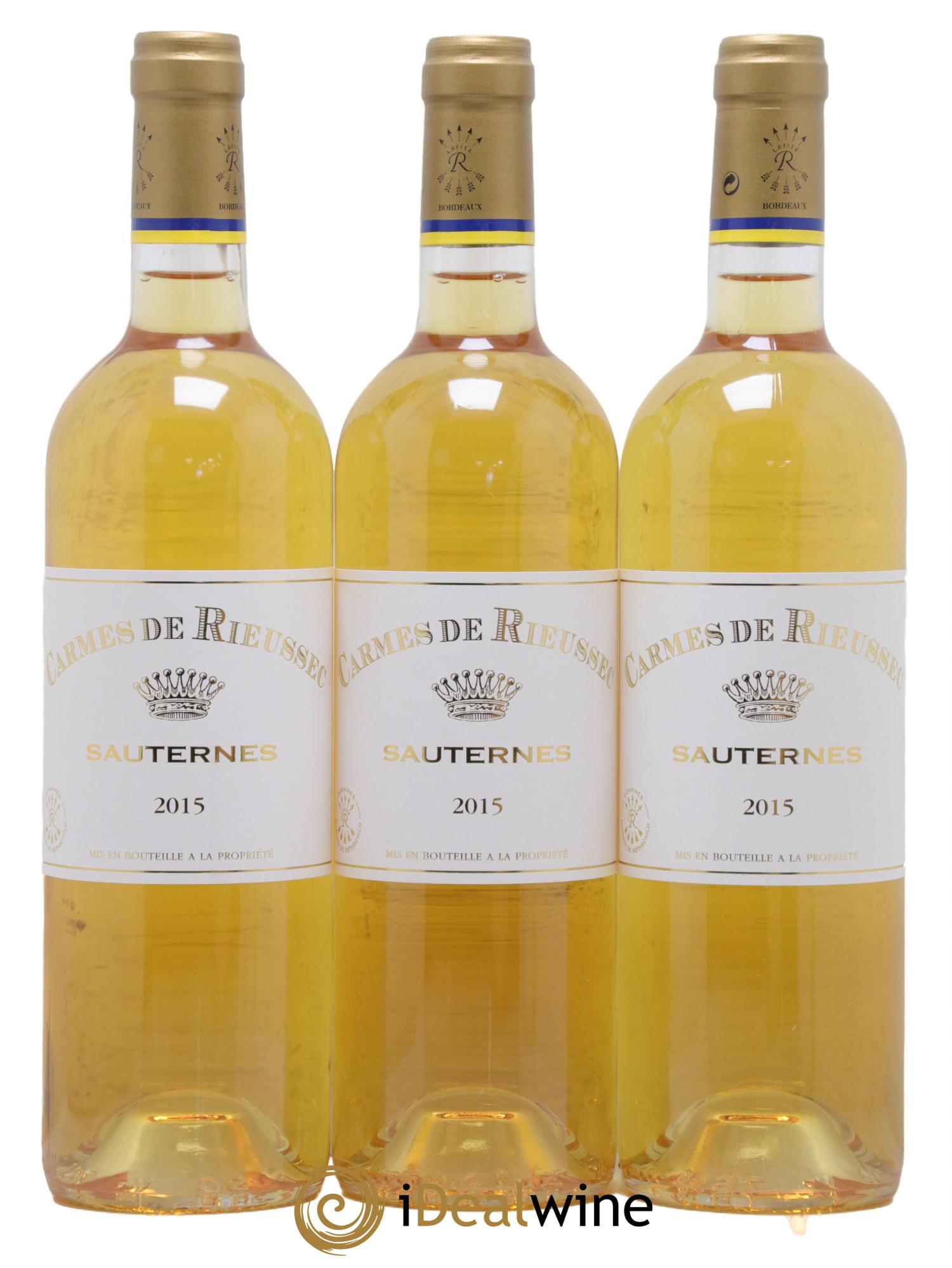Carmes de Rieussec 2015 - Posten von 3 Flaschen - 0