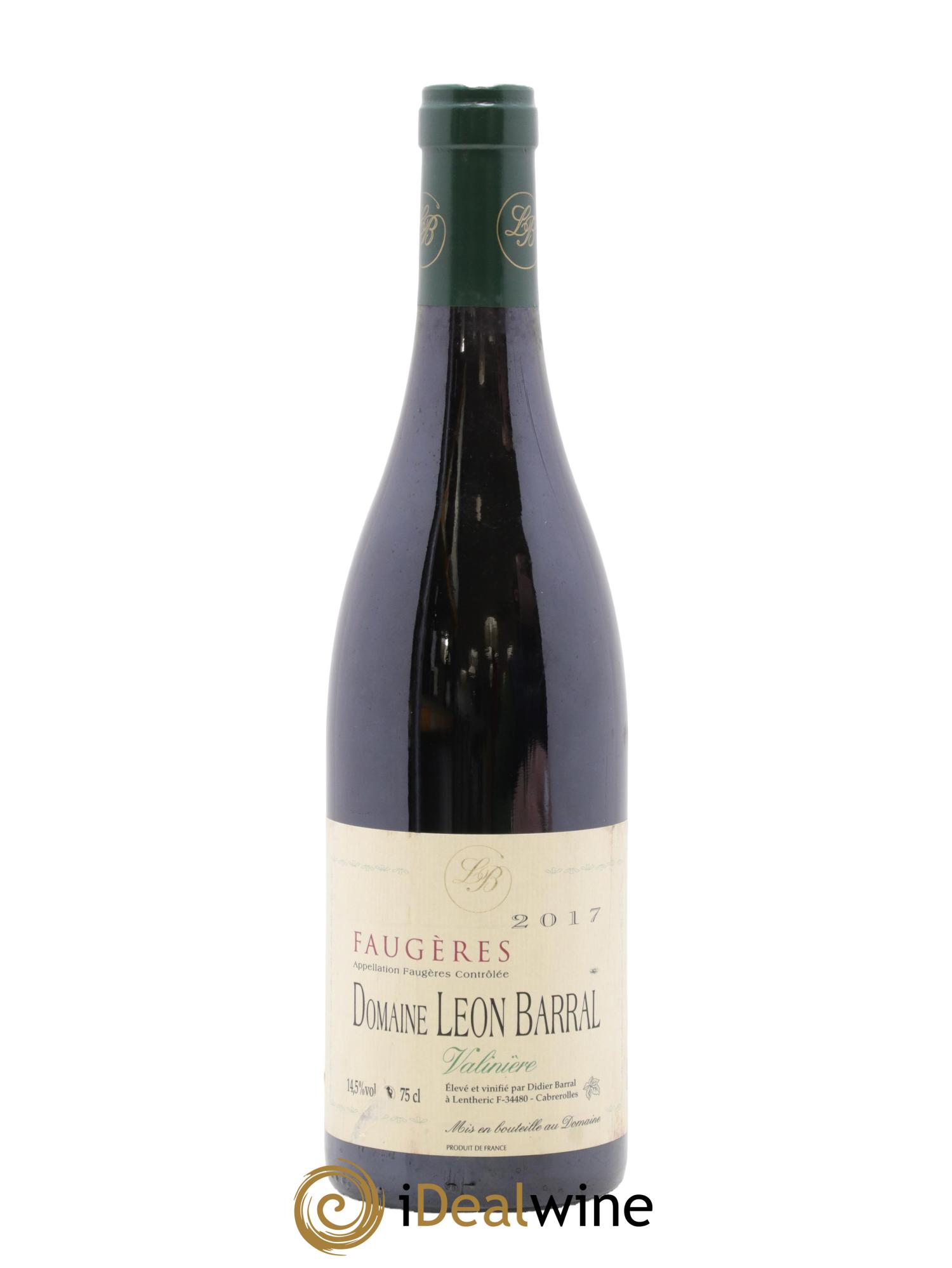 Faugères Valinière Domaine Léon Barral 2017 - Lot of 1 bottle - 0