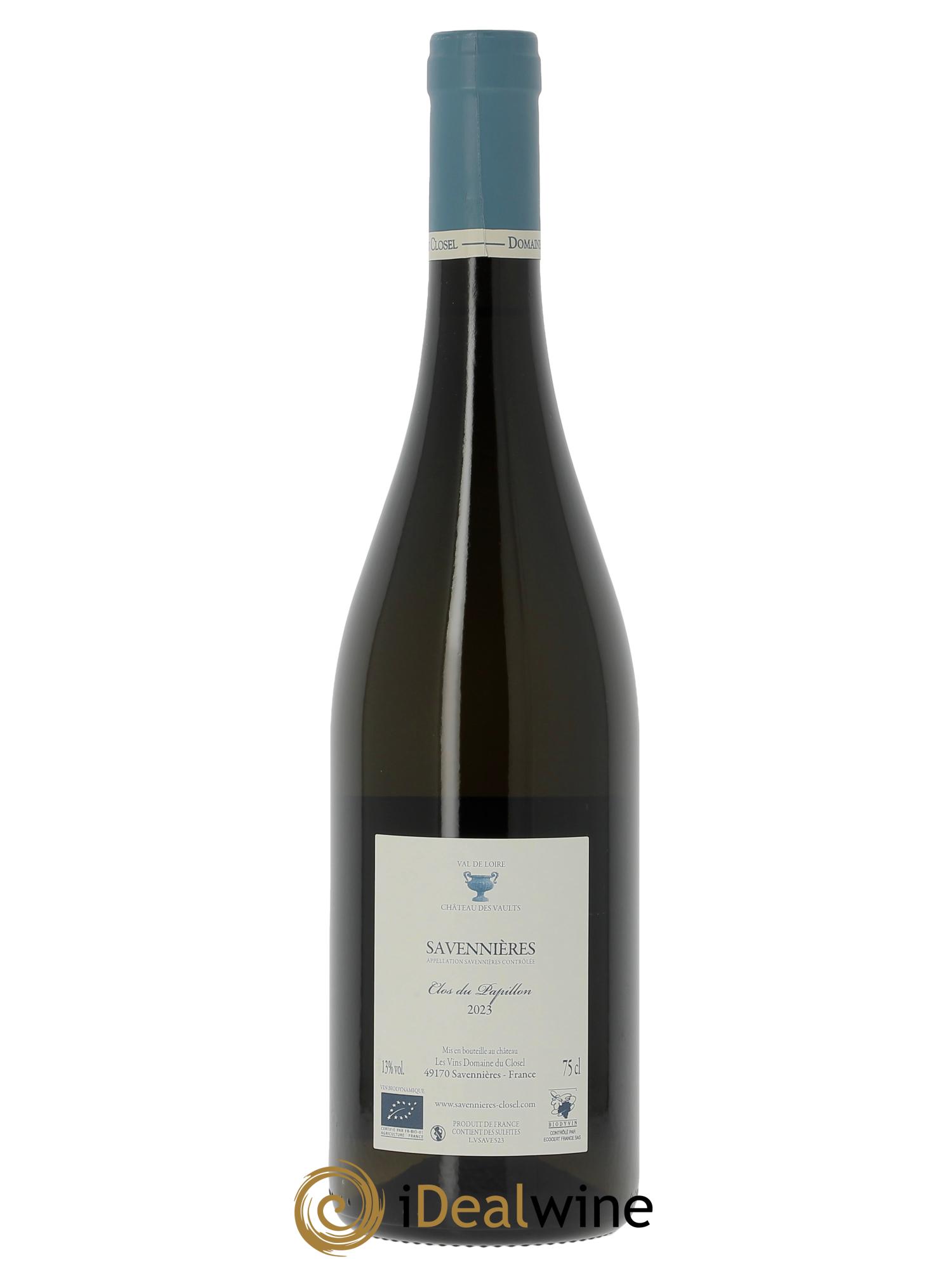Savennières Clos du Papillon Domaine du Closel 2023 - Lotto di 1 bottiglia - 1