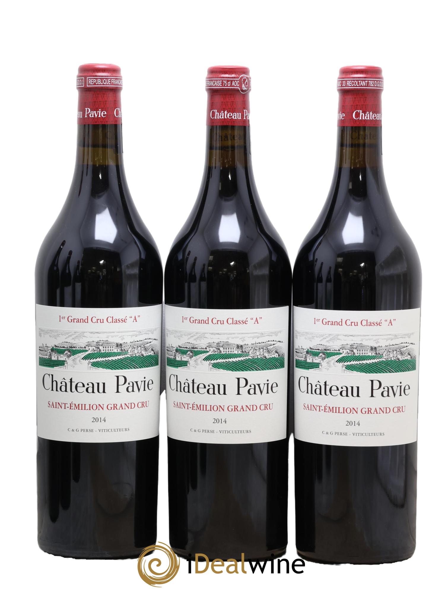 Château Pavie 1er Grand Cru Classé A 2014 - Lotto di 6 bottiglie - 1
