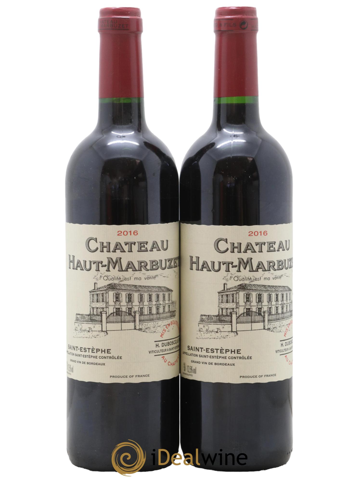 Château Haut Marbuzet 2016 - Lot de 2 bouteilles - 0