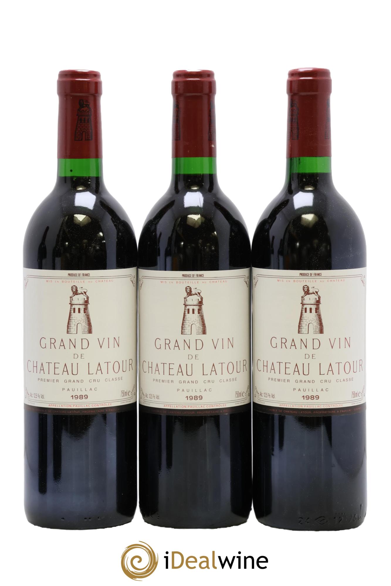 Château Latour 1er Grand Cru Classé 1989 - Lot de 12 bouteilles - 1