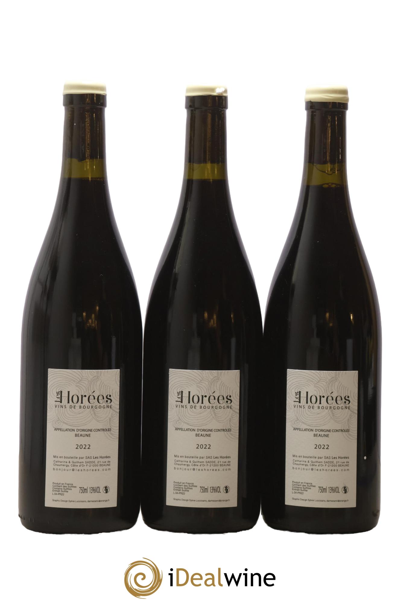 Beaune Les Prévolles Les Horées 2022 - Lotto di 3 bottiglie - 1