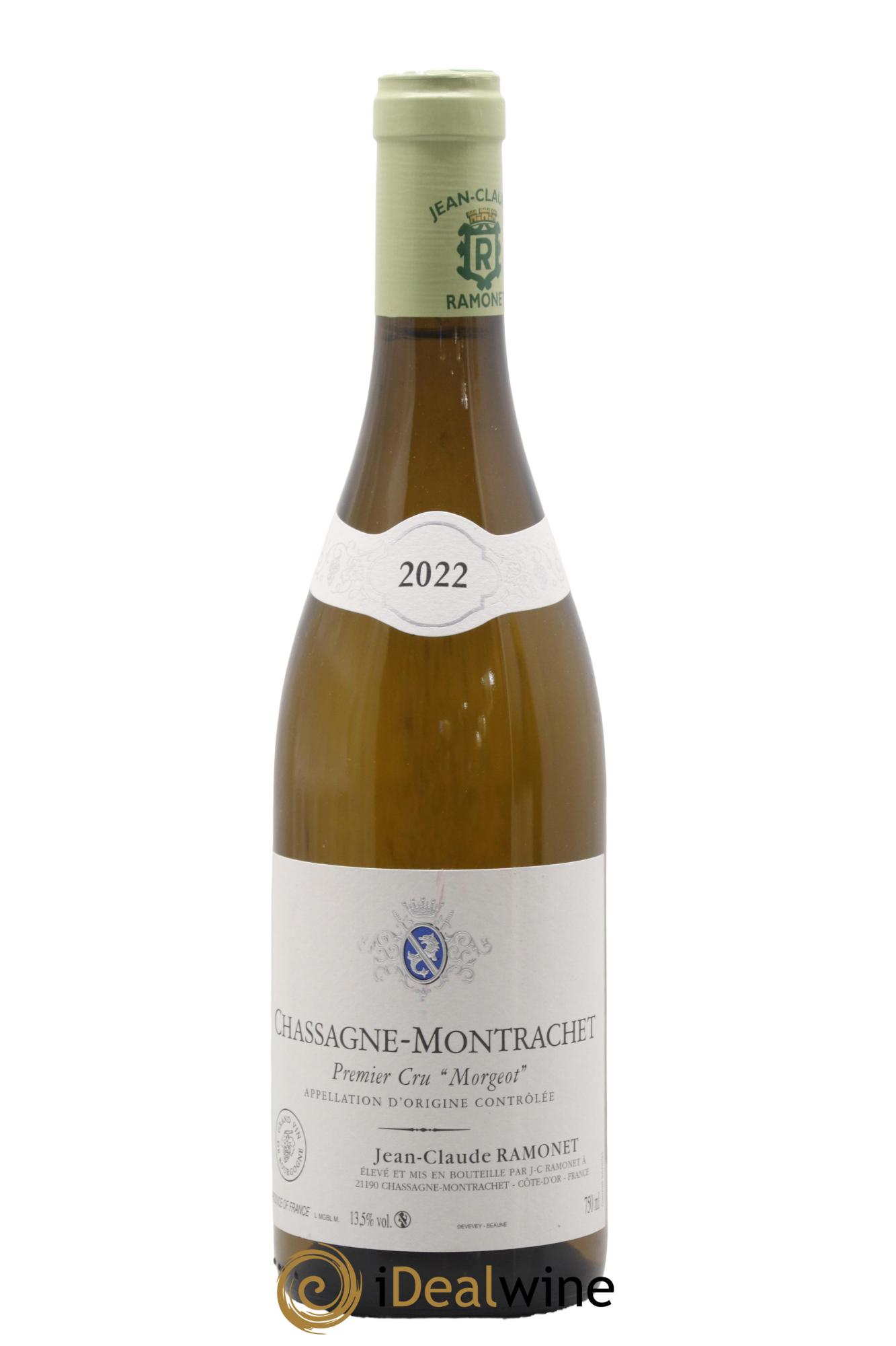 Chassagne-Montrachet 1er Cru Morgeot Ramonet (Domaine) 2022 - Lot de 1 bouteille - 0