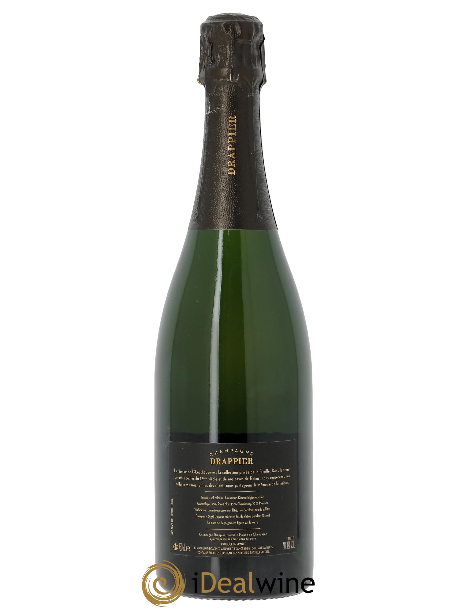 La Réserve de l'Oenothèque Drappier  2003 - Lot de 1 bouteille - 2