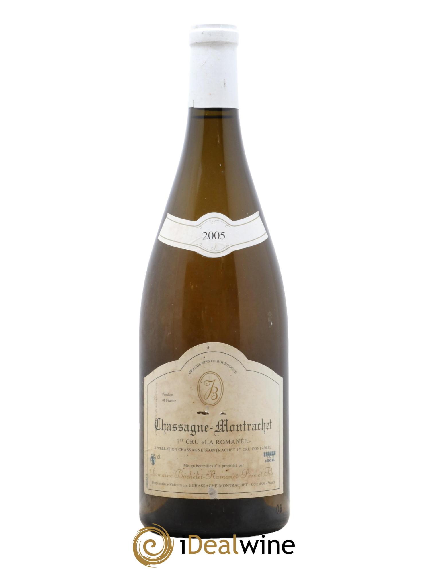 Chassagne-Montrachet 1er Cru La Romanée Bachelet-Ramonet (Domaine) 2005 - Lot de 1 magnum - 0