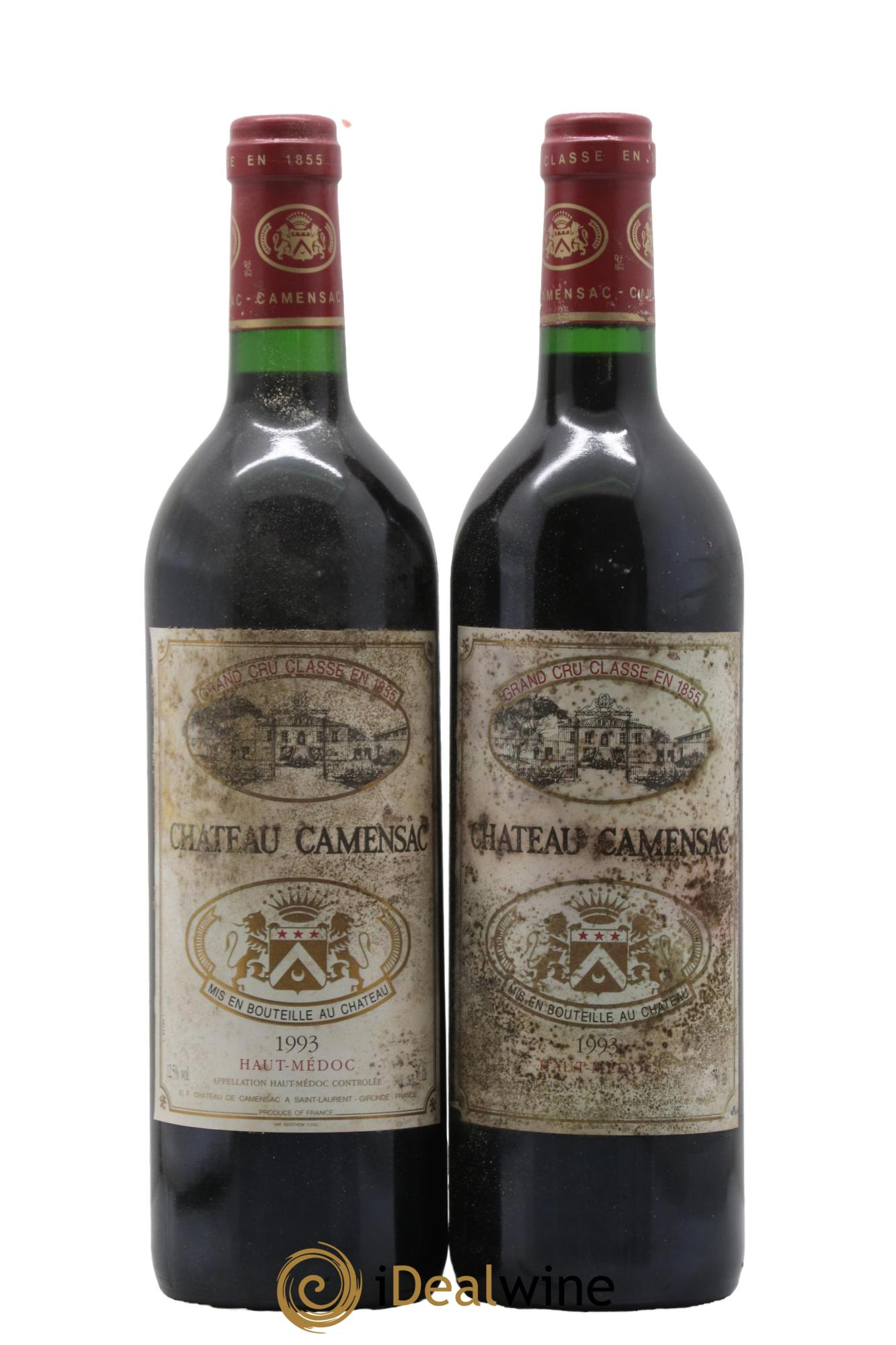 Château Camensac 5ème Grand Cru Classé 1993 - Lotto di 2 bottiglie - 0