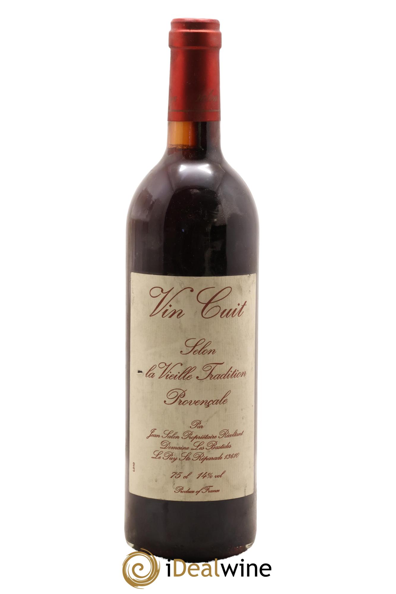 Vin de France Vin Cuit Selon La Vieilles Tradition Provencale Les Bastides - Lot of 1 bottle - 0