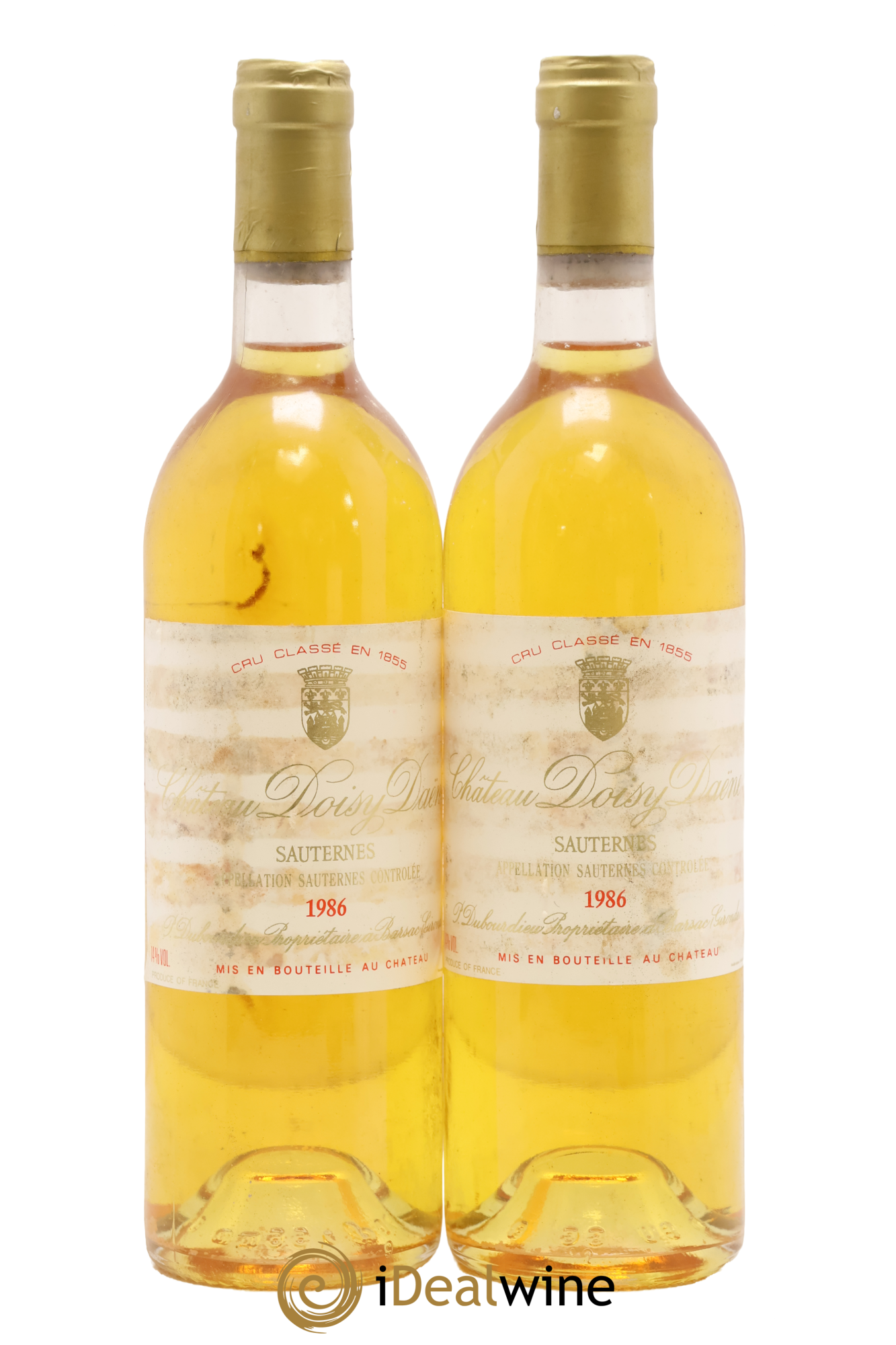 Château Doisy Daëne 2ème Grand Cru Classé 1986 - Lot de 2 bouteilles - 0
