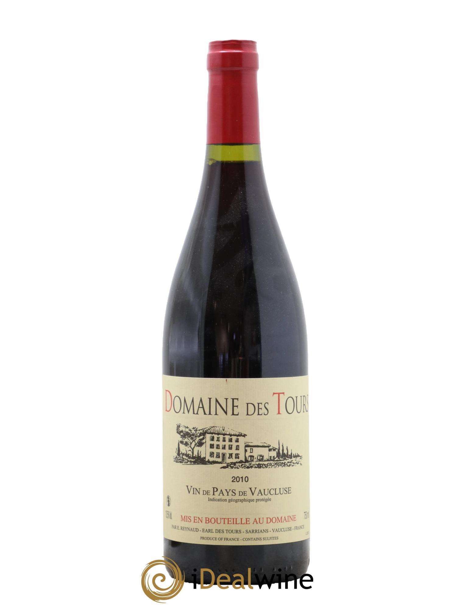 Vaucluse (Vin de Pays de Vaucluse) Domaine des Tours Emmanuel Reynaud 2010 - Lot de 1 bouteille - 0