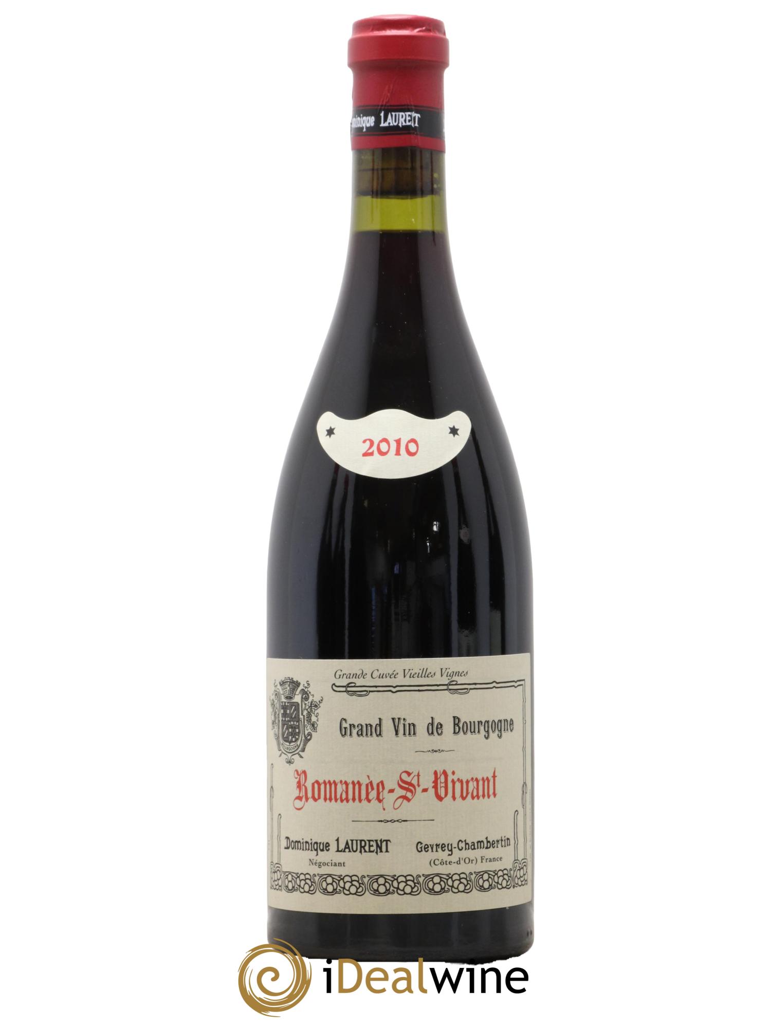 Romanée-Saint-Vivant Grand Cru Grande Cuvée Vieilles Vignes Dominique Laurent 2010 - Lot de 1 bouteille - 0