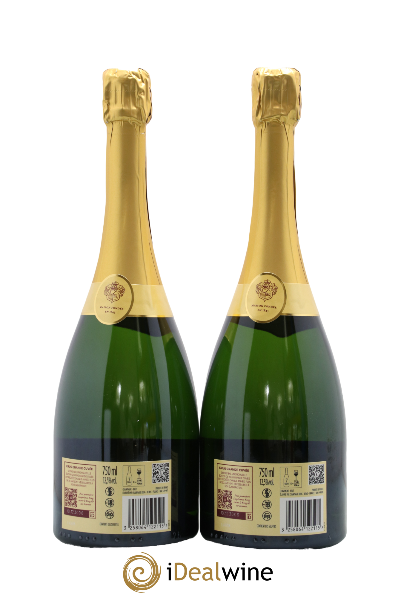 Grande Cuvée Brut - 172ème édition Krug - Lot de 2 bouteilles - 1