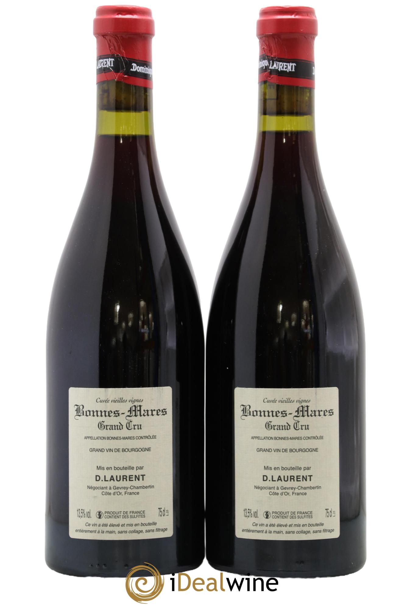 Bonnes-Mares Grand Cru Grande Cuvée Vieilles Vignes Dominique Laurent 2010 - Lot de 2 bouteilles - 1