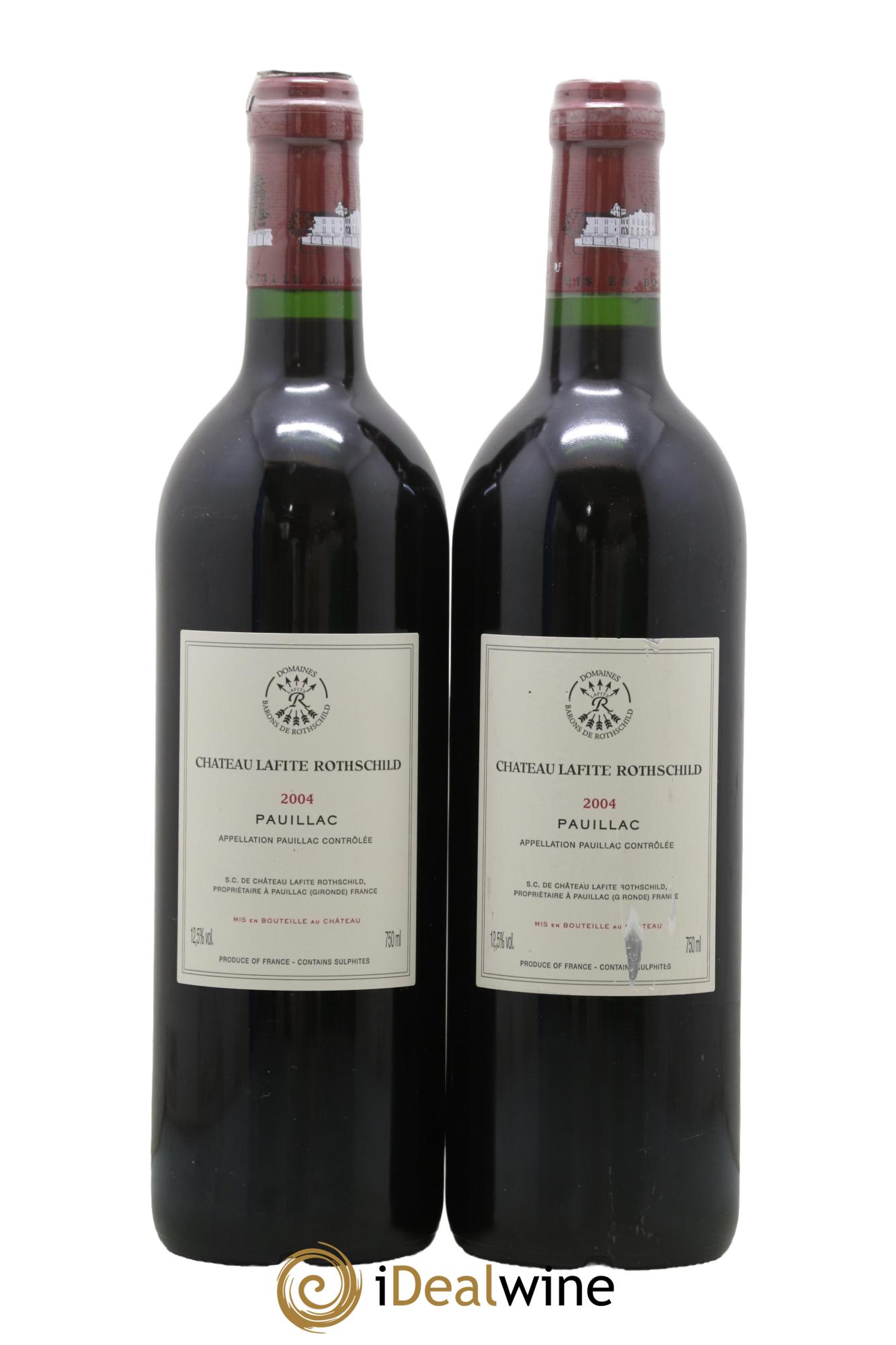 Château Lafite Rothschild 1er Grand Cru Classé 2004 - Lot of 2 bottles - 1