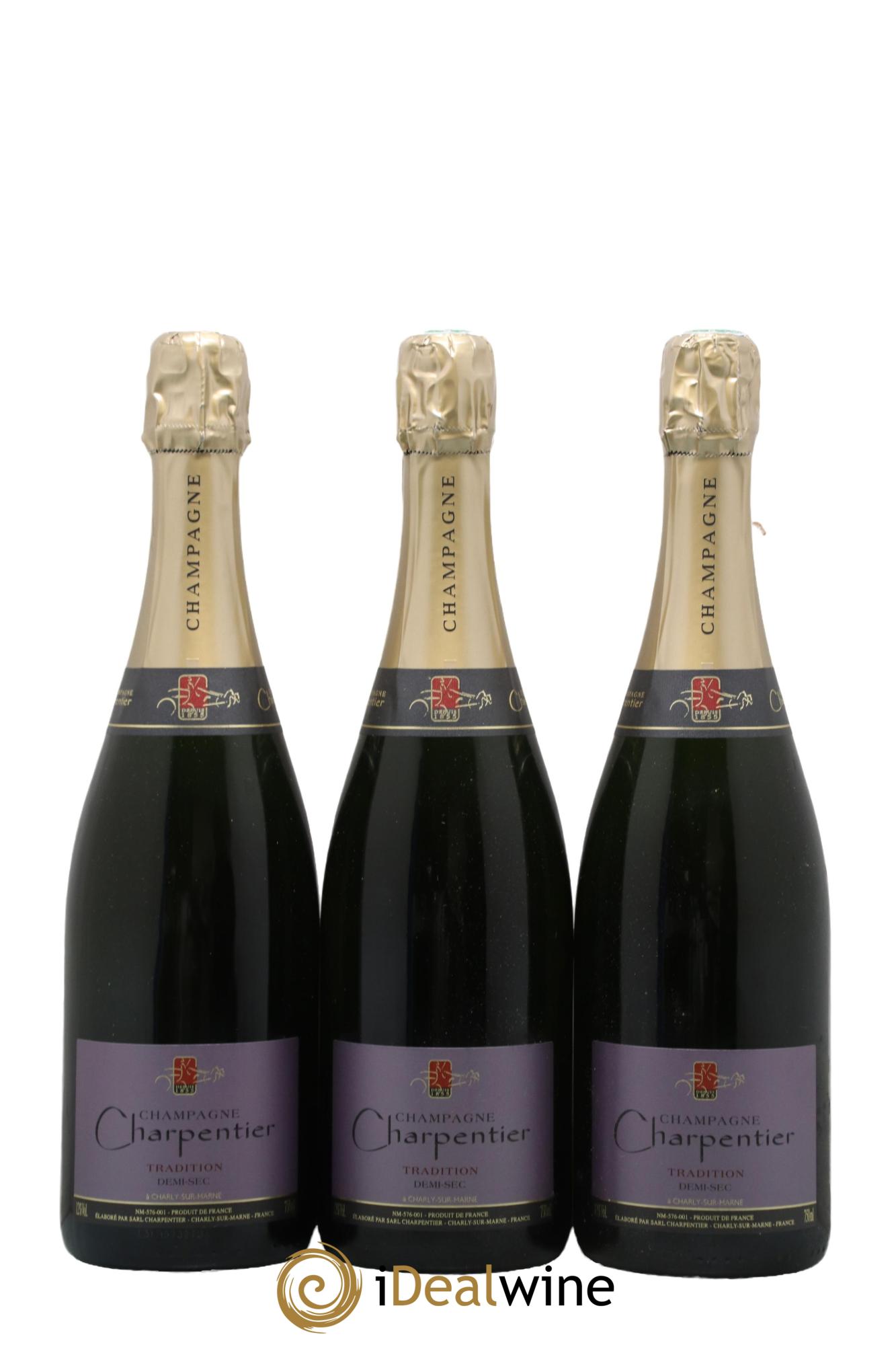 Champagne Demi Sec Tradition Charpentier - Lot de 3 bouteilles - 0