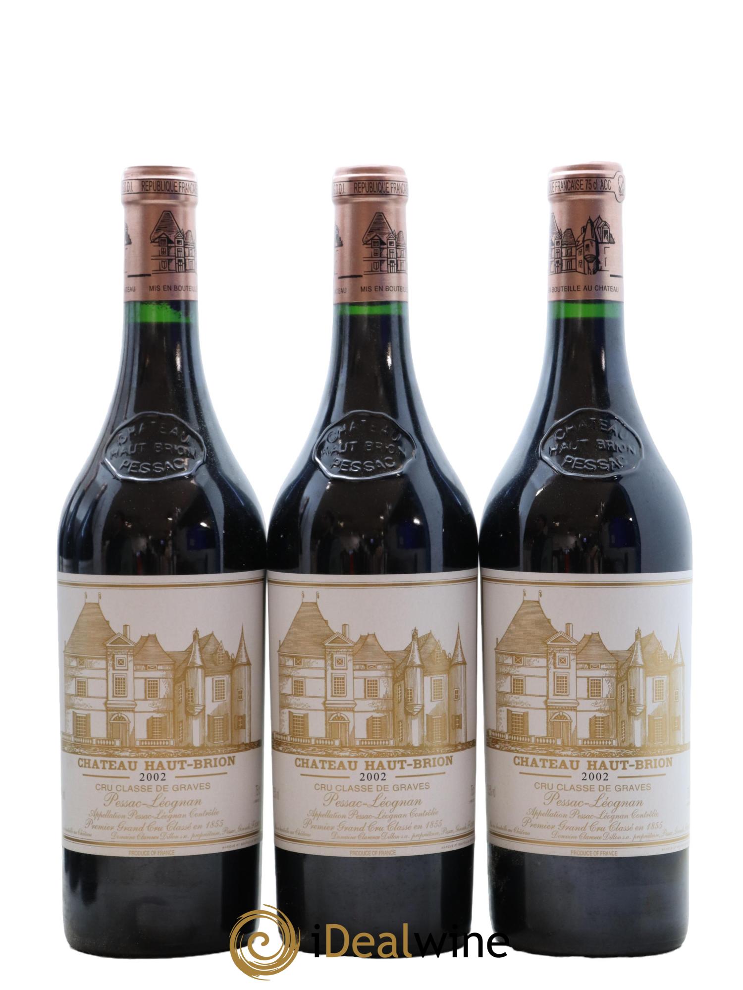 Château Haut Brion 1er Grand Cru Classé 2002 - Lot de 6 bouteilles - 1