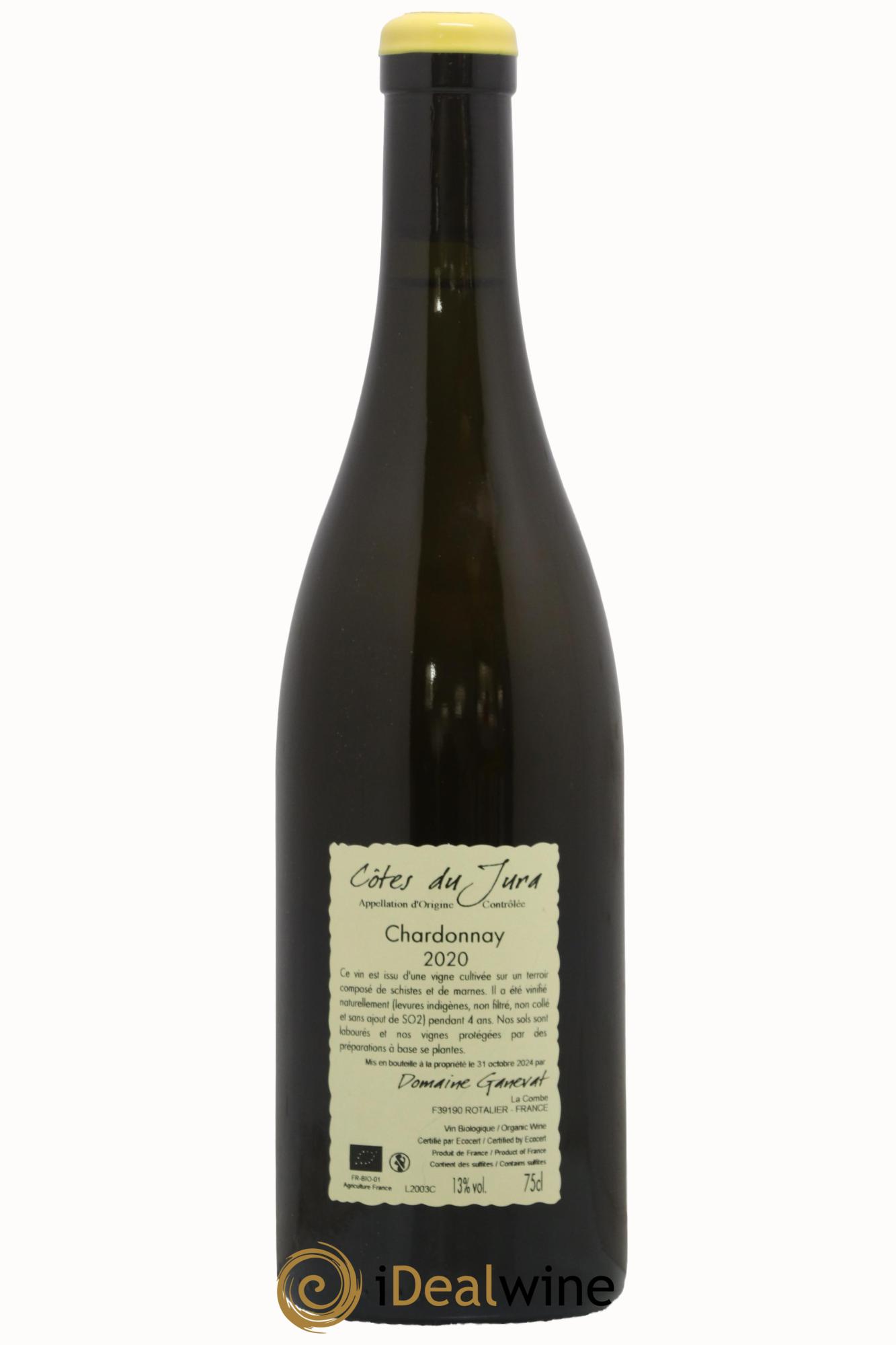 Côtes du Jura Chardonnay En Billat Jean-François Ganevat (Domaine) 2020 - Lot de 1 bouteille - 1