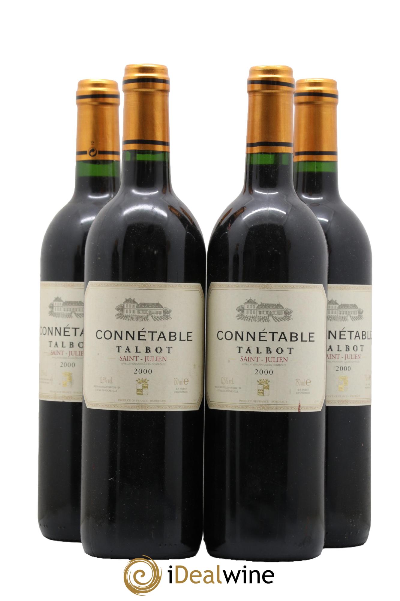 Connétable de Talbot Second Vin 2000 - Lot de 4 bouteilles - 0