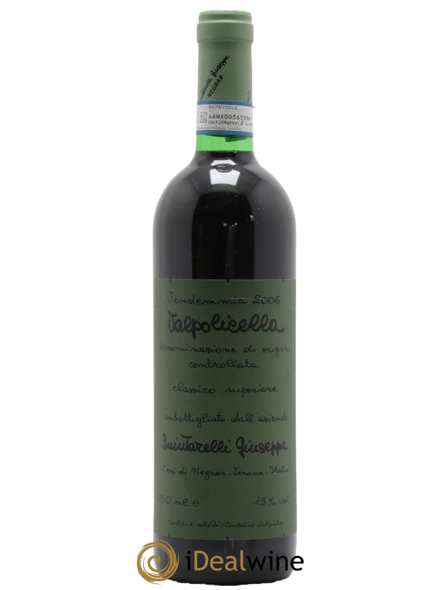 Valpolicella Classico Superiore Giuseppe Quintarelli 2006 - Lot de 1 bouteille - 0