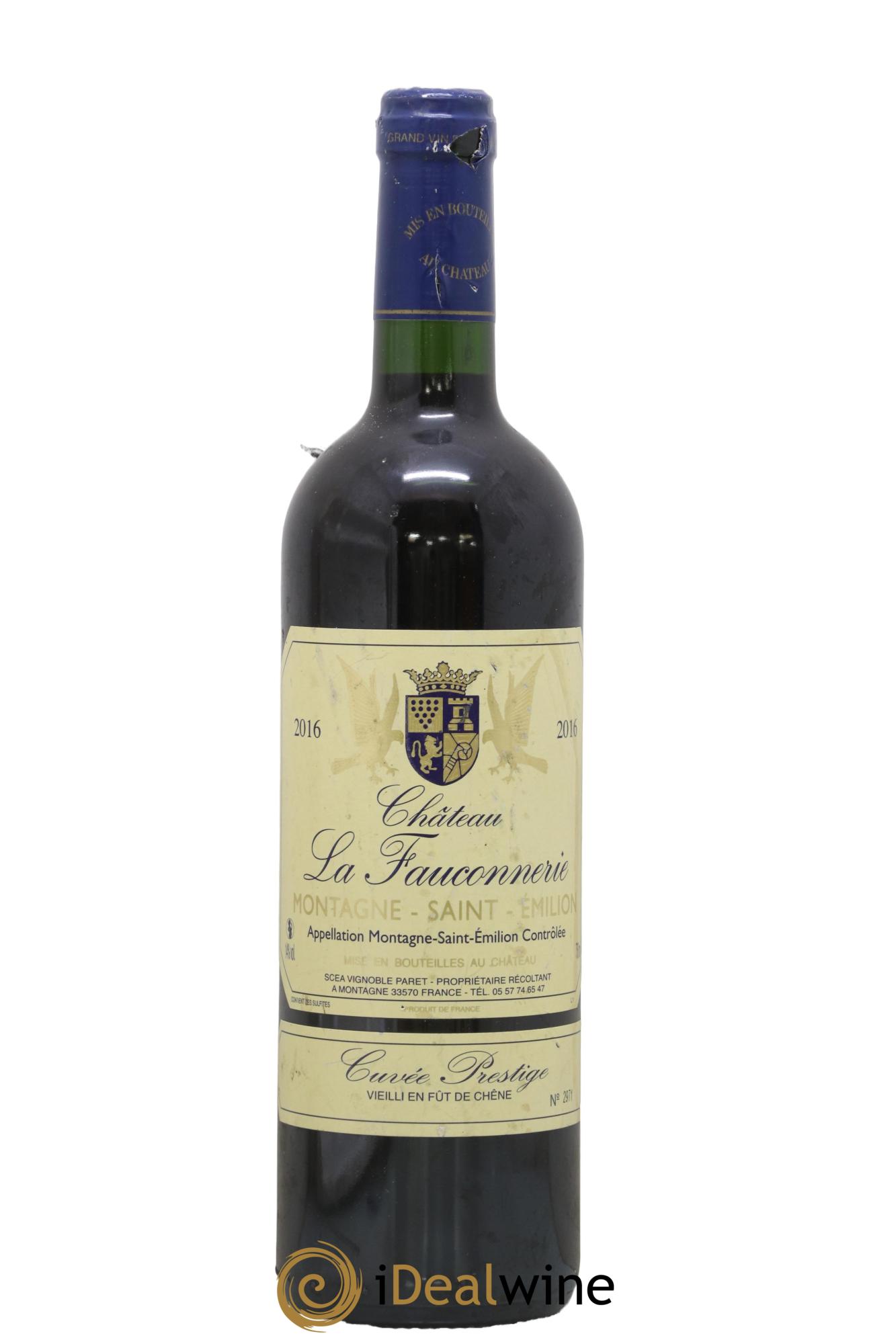 Saint-Émilion Cuvée Prestige Montagne Château La Fauconnerie 2016 - Lot de 1 bouteille - 0