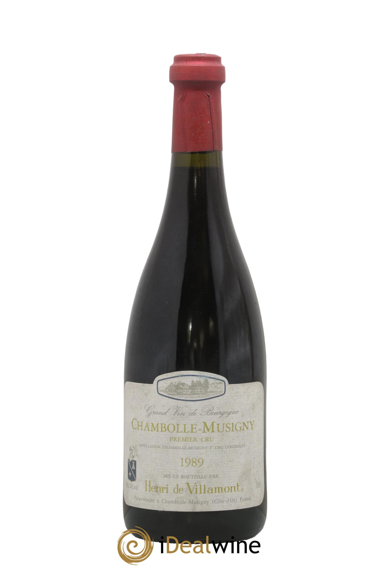 Chambolle-Musigny 1er Cru Henri de Villamont 1989 - Posten von 1 Flasche - 0
