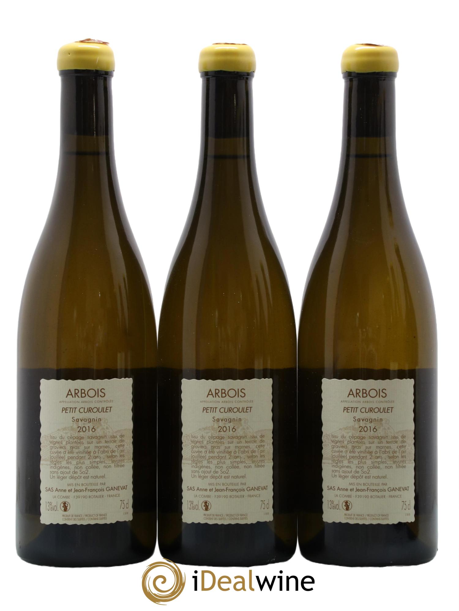 Arbois Petit Curoulet Anne et Jean François Ganevat 2016 - Lot of 6 bottles - 2