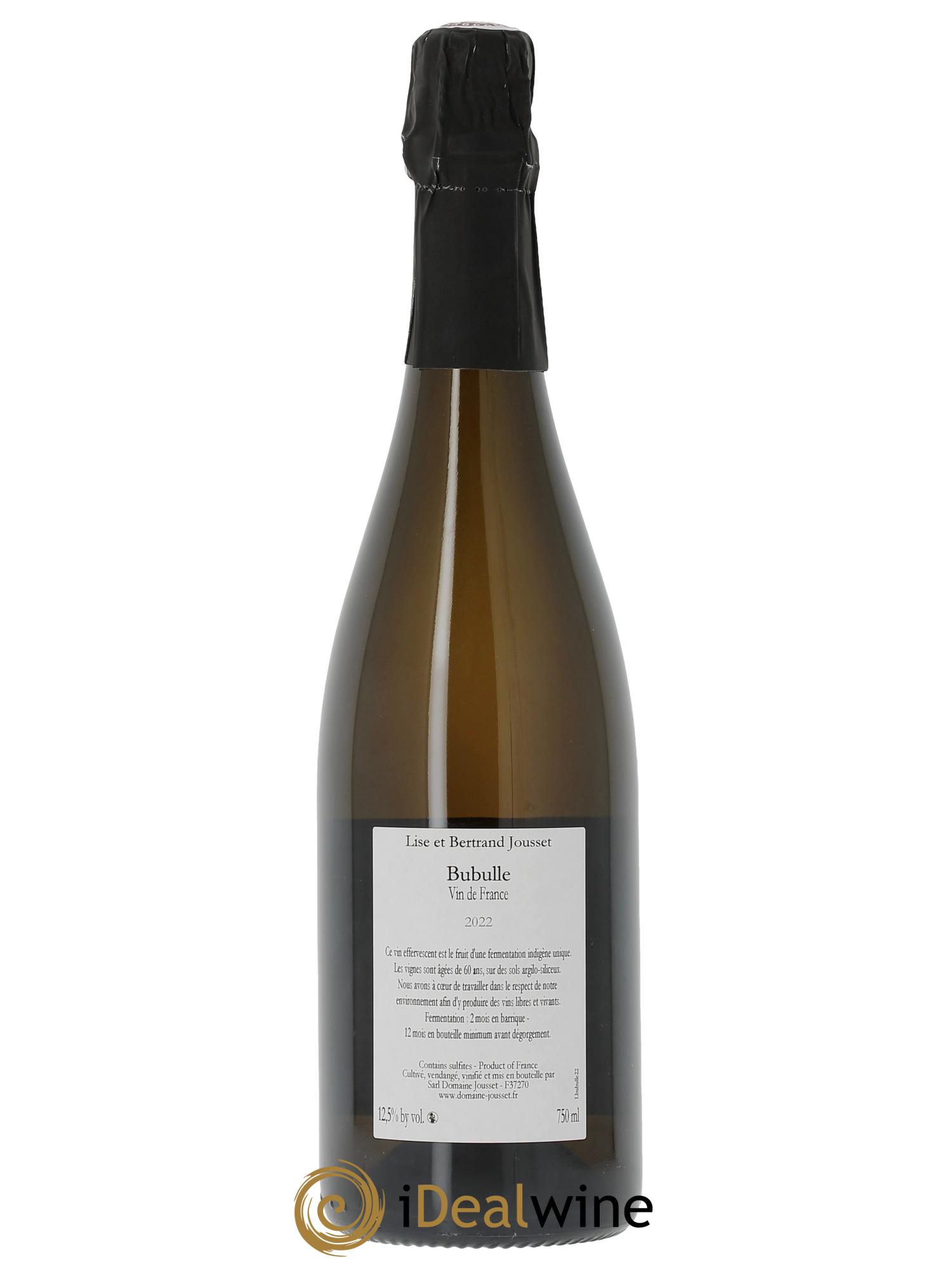 Montlouis-sur-Loire Bubulle Lise et Bertrand Jousset 2022 - Lot of 1 bottle - 1