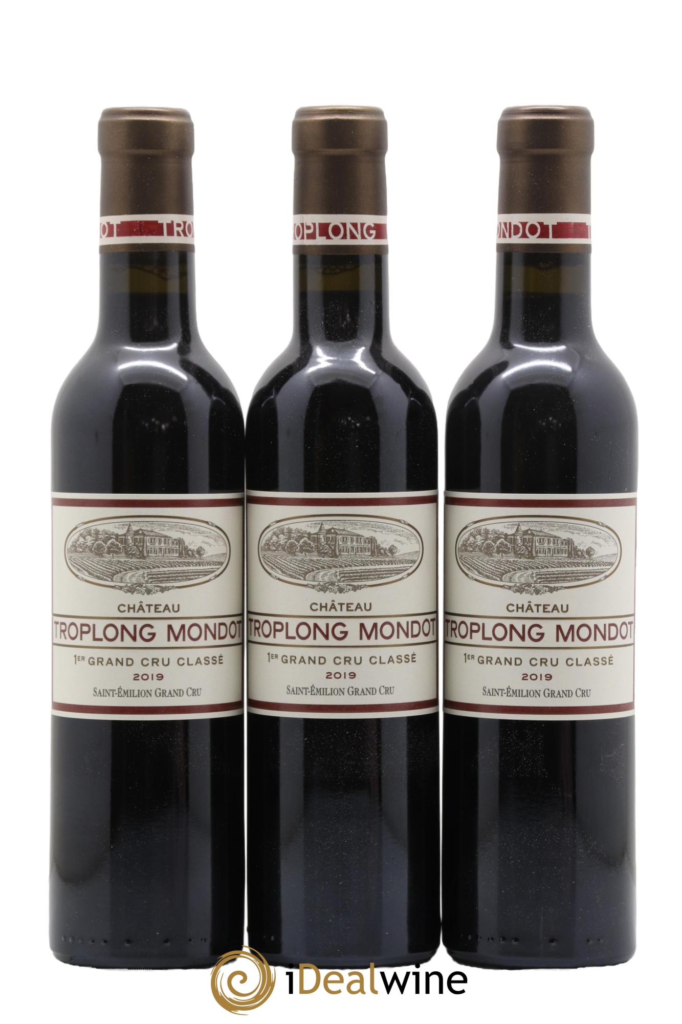 Château Troplong Mondot 1er Grand Cru Classé B 2019 - Lotto di 12 mezze bottiglie - 1