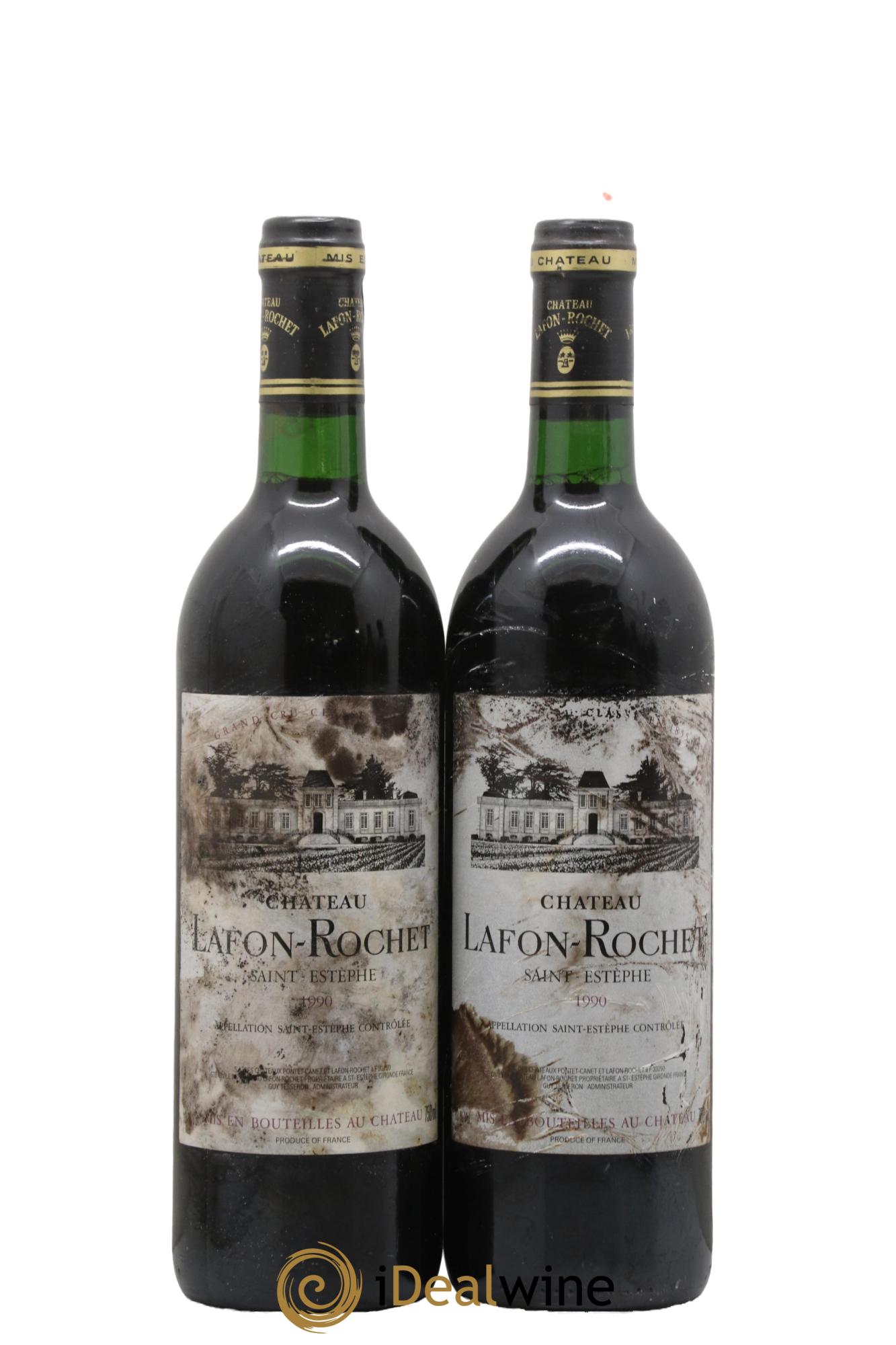 Château Lafon Rochet 4ème Grand Cru Classé 1990 - Lot of 2 bottles - 0