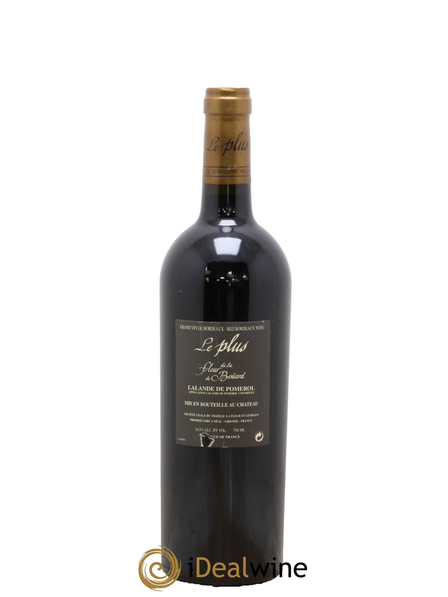 Lalande-de-Pomerol Le Plus de la Fleur de Brouard 2001 - Lot of 1 bottle - 1