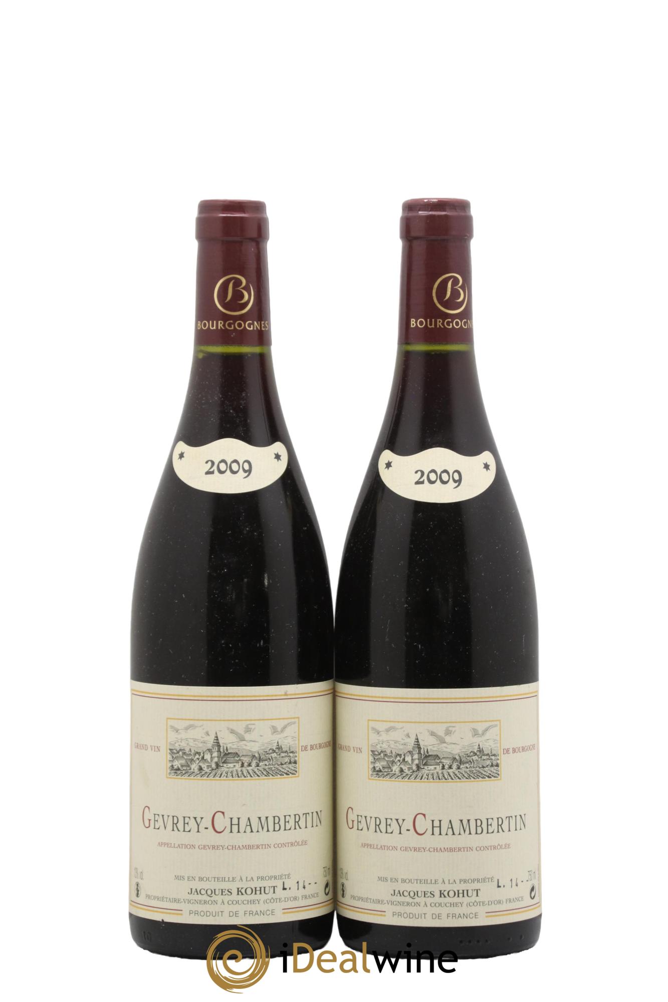 Gevrey-Chambertin Jacques Kohut 2009 - Posten von 2 Flaschen - 0