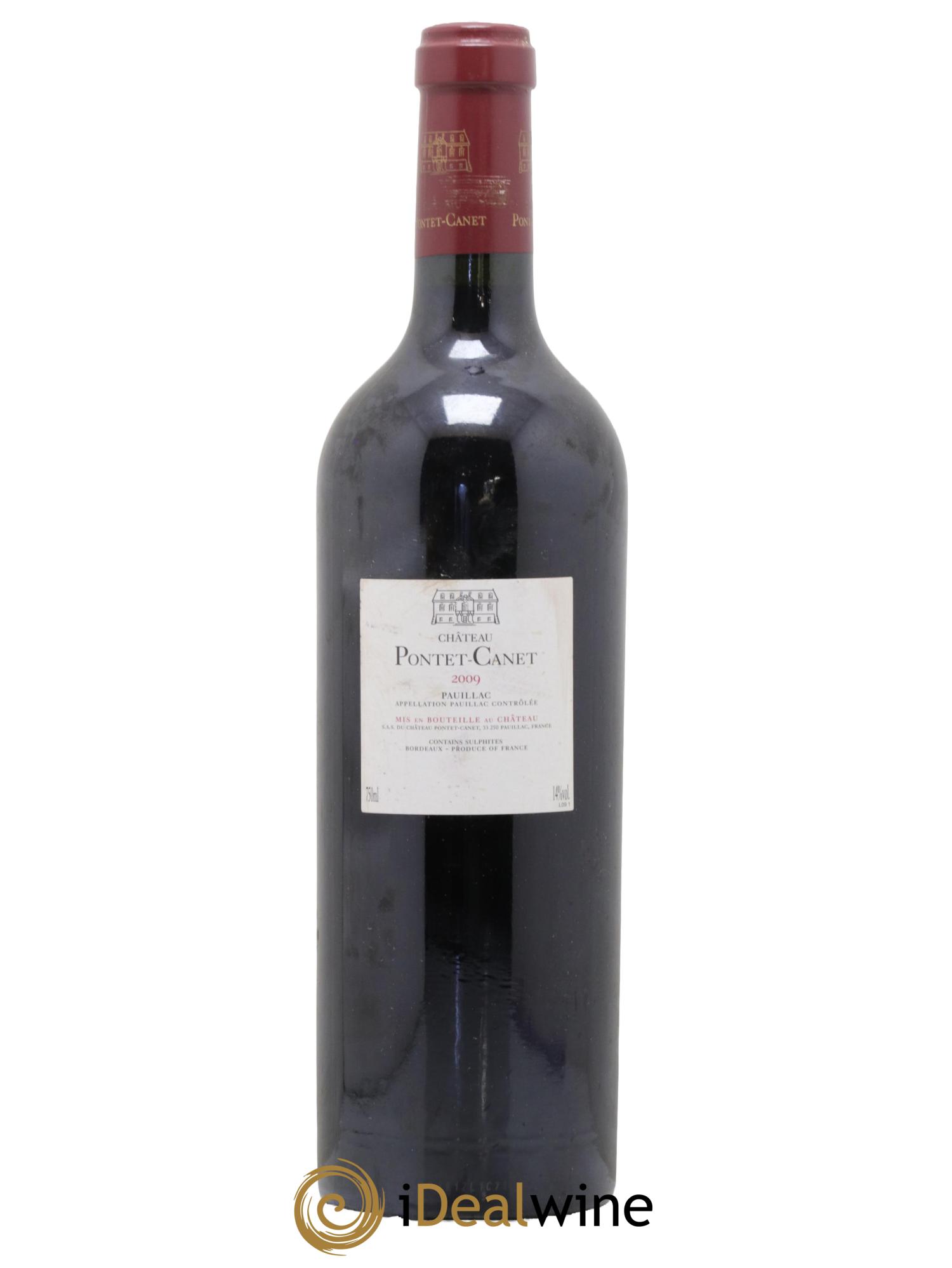 Château Pontet Canet 5ème Grand Cru Classé 2009 - Lot de 1 bouteille - 1