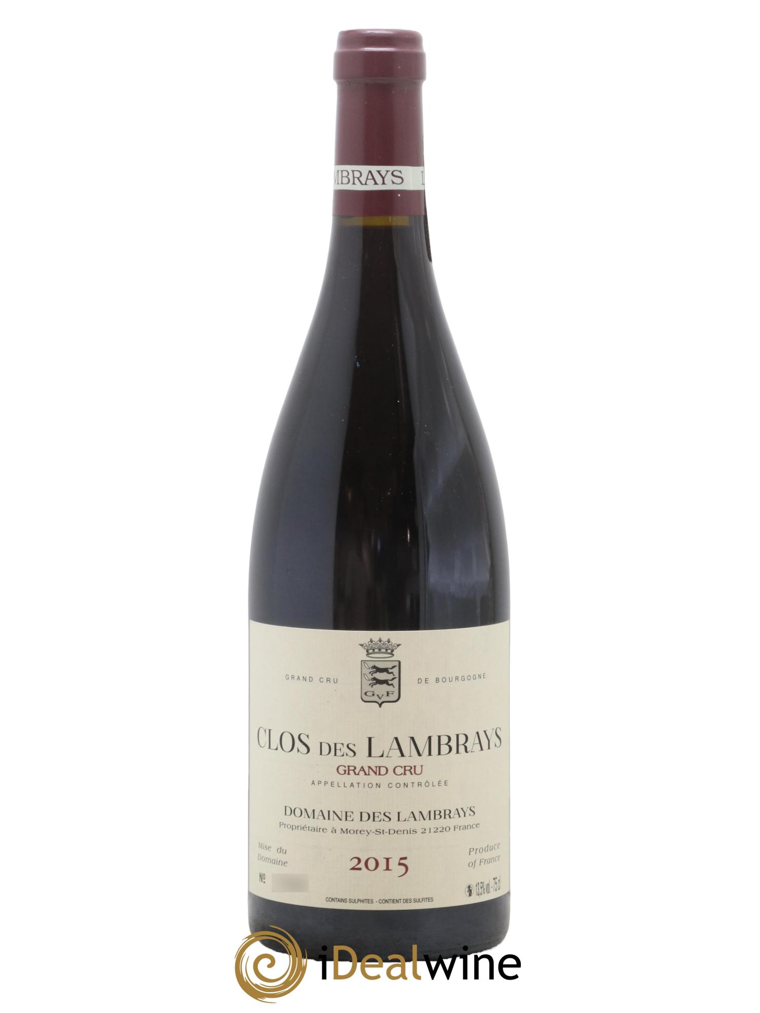 Clos des Lambrays Grand Cru Domaine des Lambrays 2015 - Lot de 1 bouteille - 0