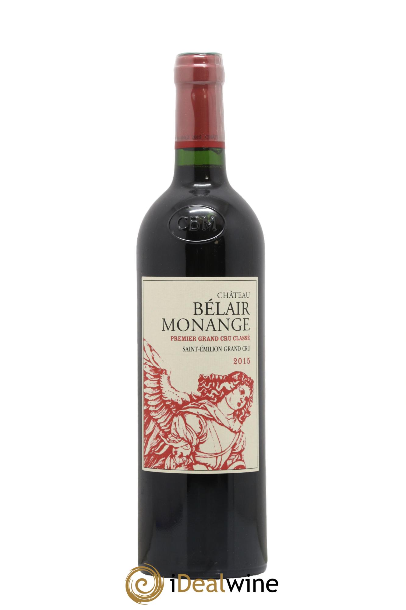 Château Belair (Belair-Monange) 1er Grand Cru Classé B 2015 - Lot de 1 bouteille - 0