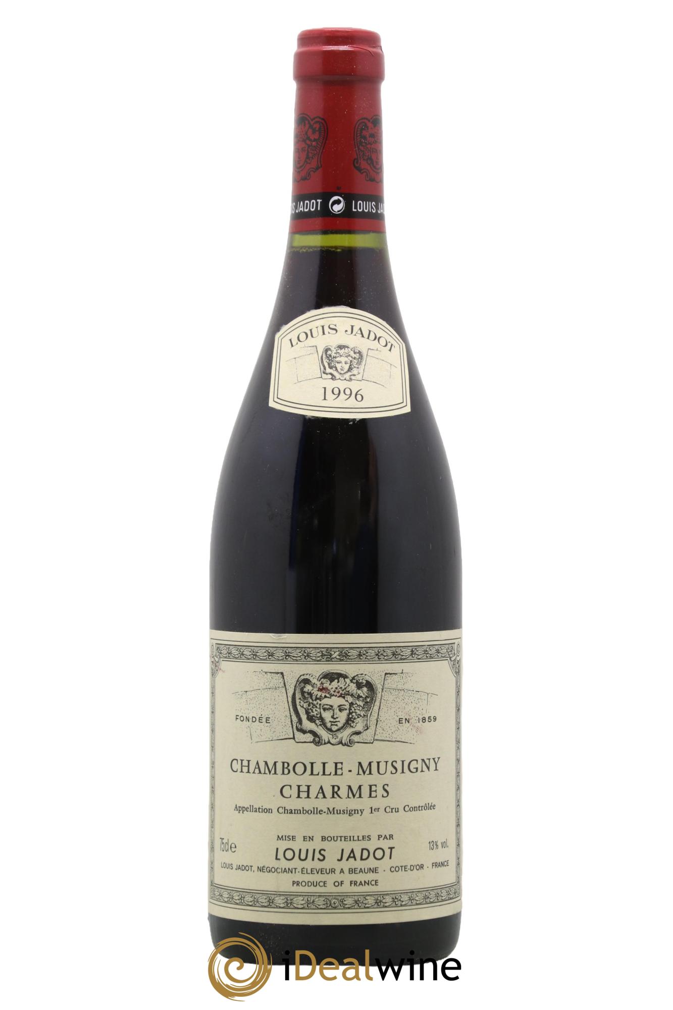 Chambolle-Musigny 1er Cru Les Charmes Maison Louis Jadot 1996 - Lot of 1 bottle - 0