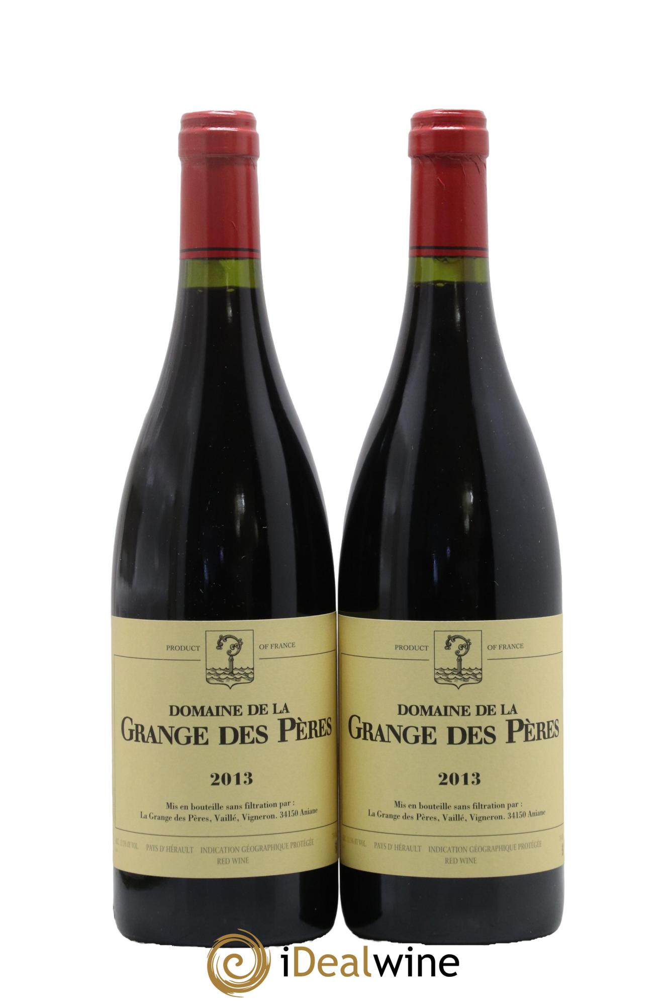 IGP Pays d'Hérault Grange des Pères Laurent Vaillé 2013 - Lot of 2 bottles - 0