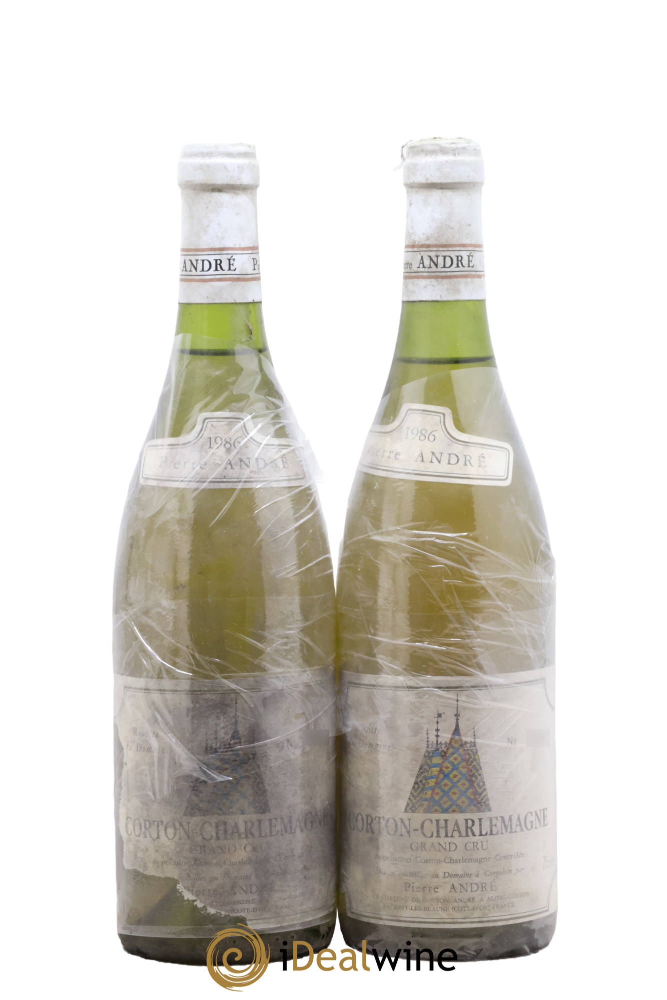 Corton-Charlemagne Grand Cru Pierre André 1986 - Lot de 2 bouteilles - 0