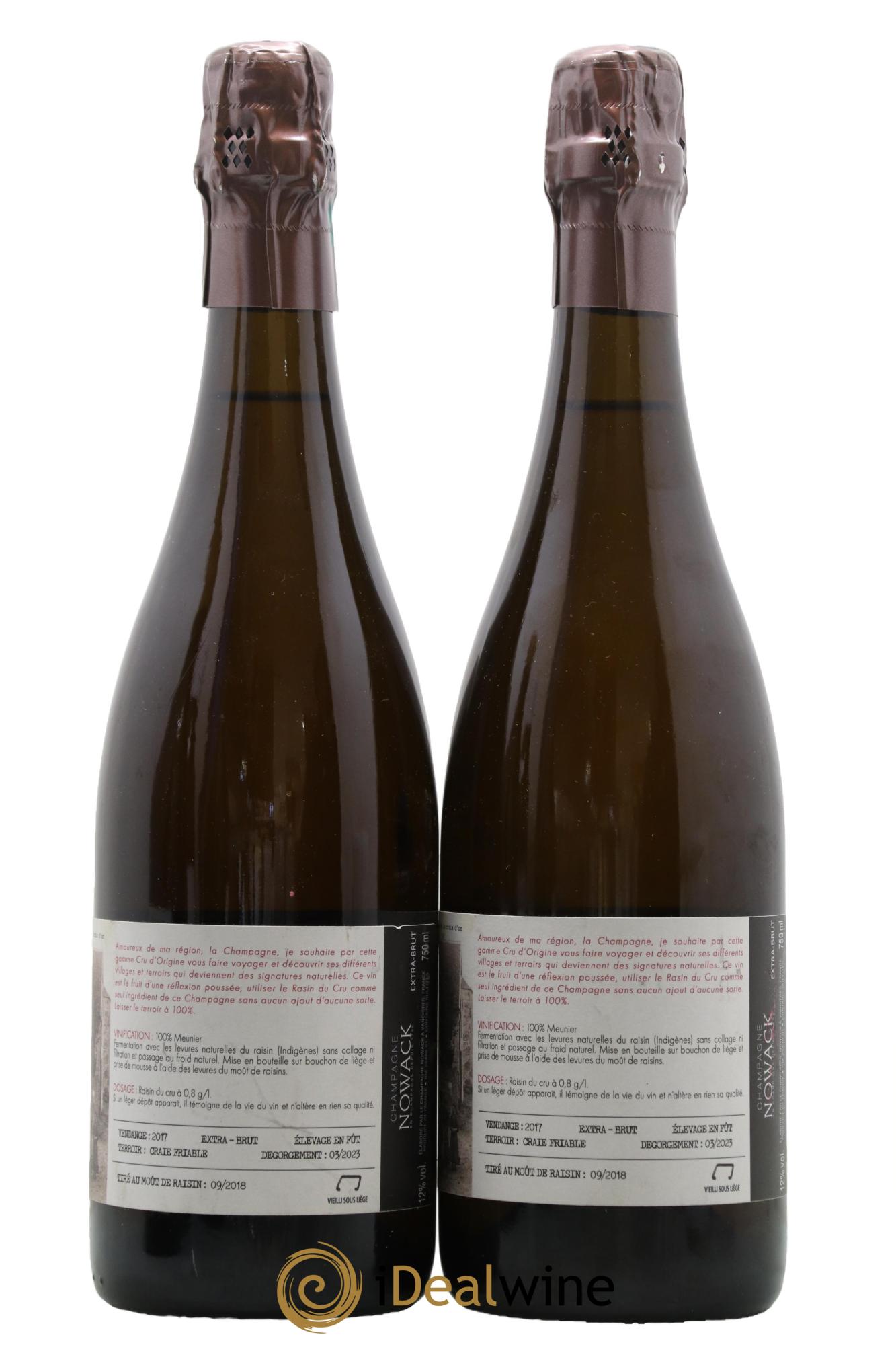 Champagne Oeuilly Nowack 2017 - Lot de 2 bouteilles - 1