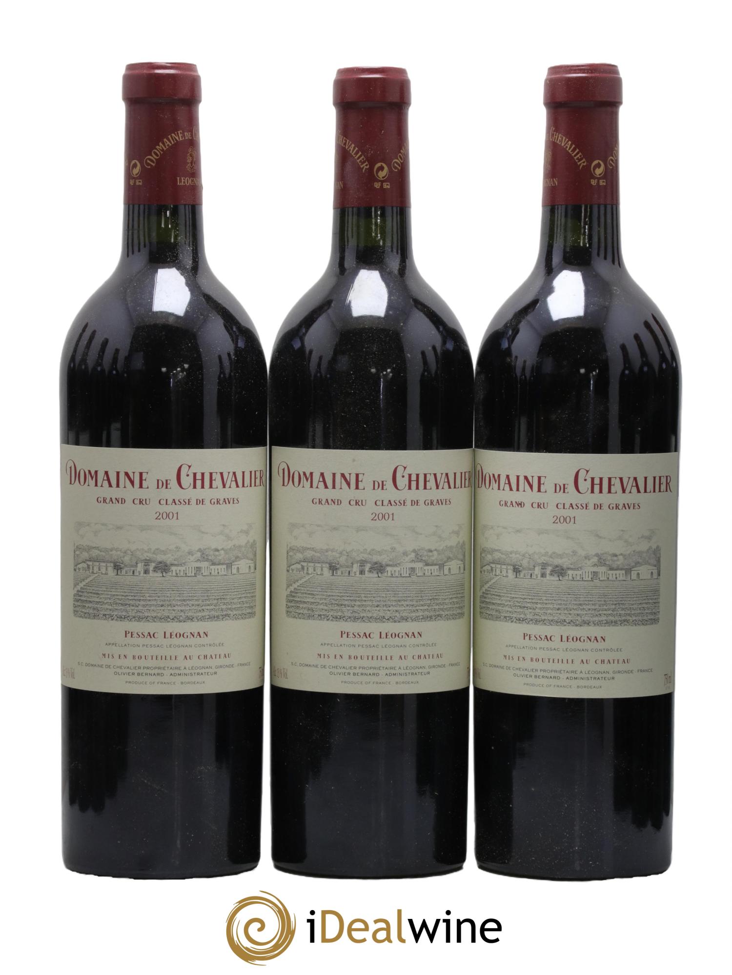 Domaine de Chevalier Cru Classé de Graves 2001 - Lot de 12 bouteilles - 1