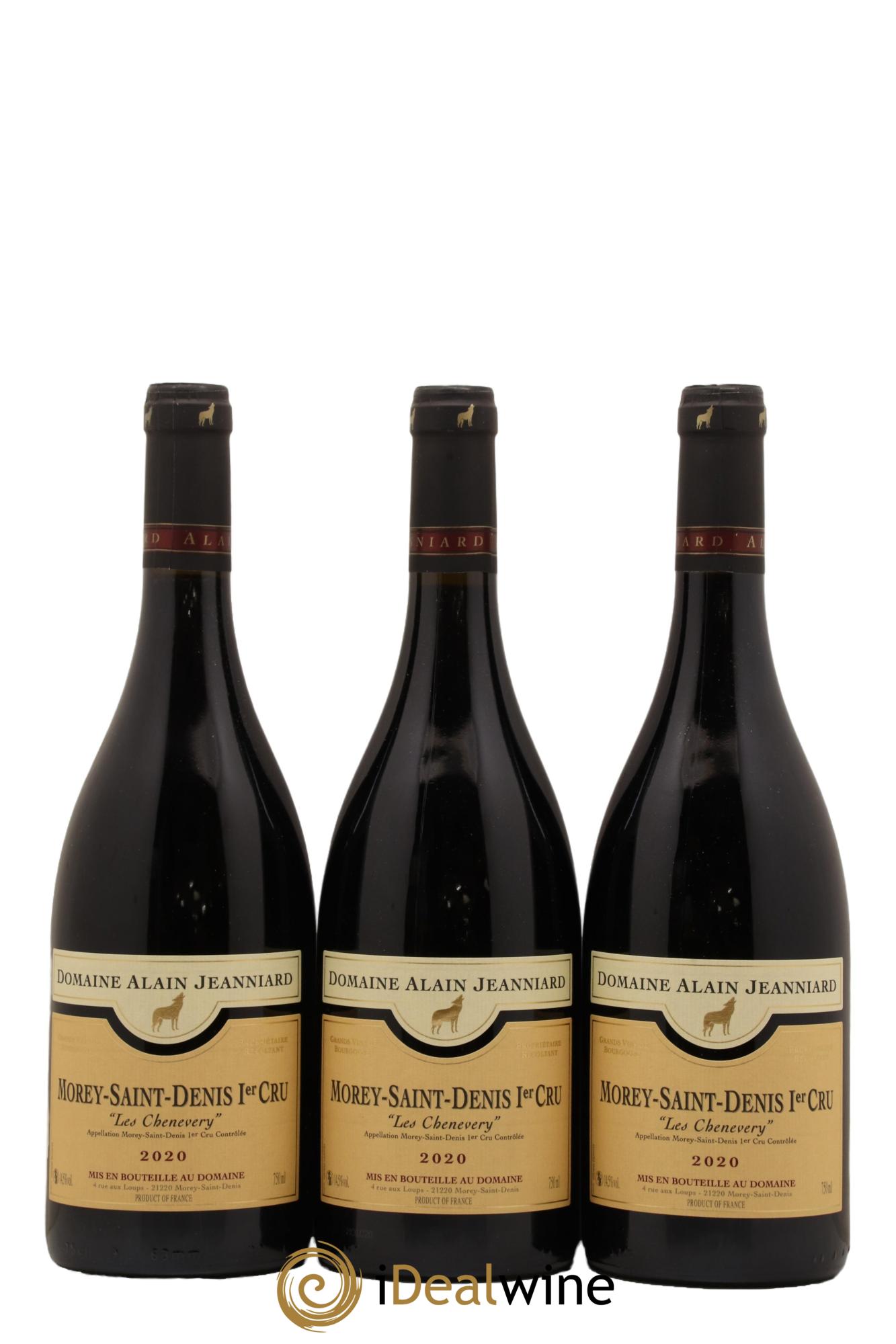 Morey-Saint-Denis 1er Cru Les Chenevery Domaine Alain Jeanniard 2020 - Lot de 3 bouteilles - 0