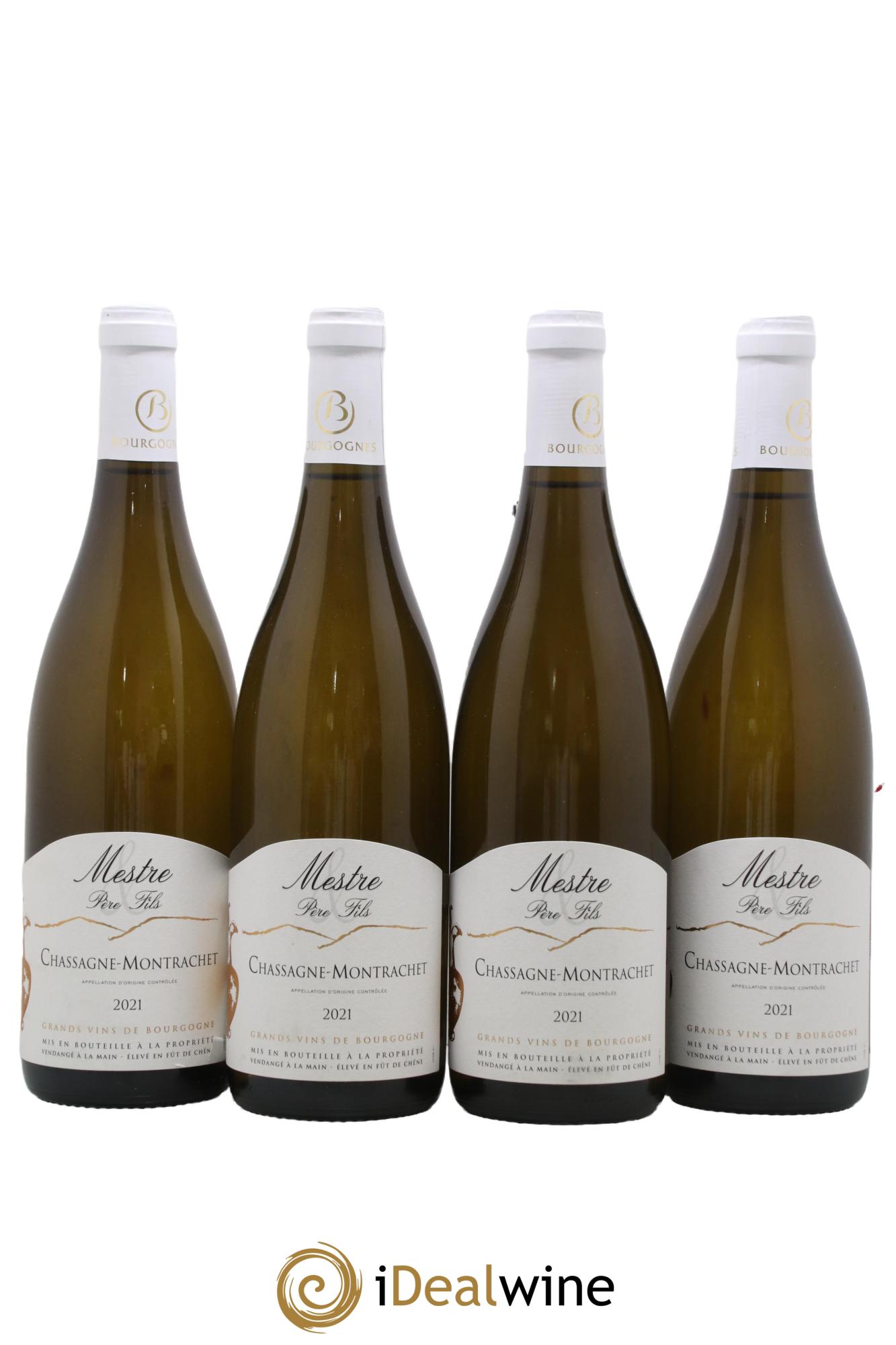 Chassagne-Montrachet Mestre 2021 - Lot de 4 bouteilles - 0