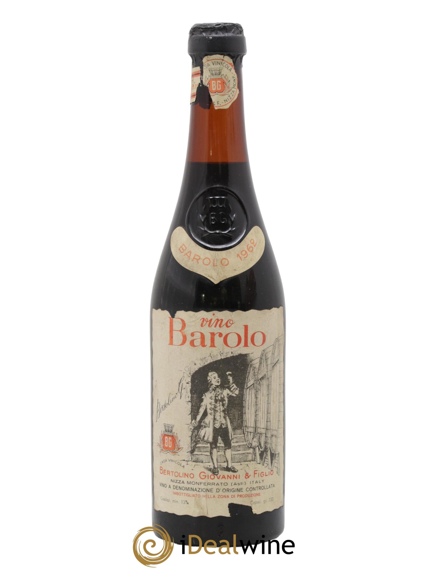 Barolo Bertolino 1962 - Lot de 1 bouteille - 0