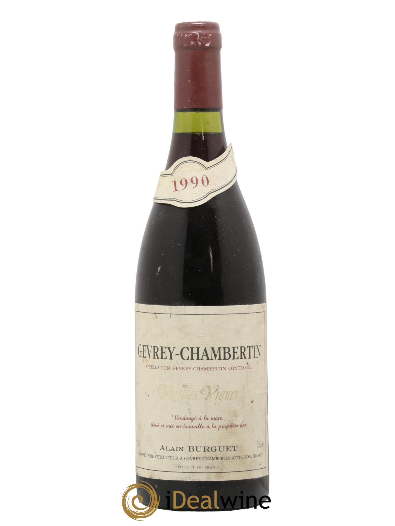 Gevrey-Chambertin Vieilles Vignes Alain Burguet 1990 - Lot de 1 bouteille - 0