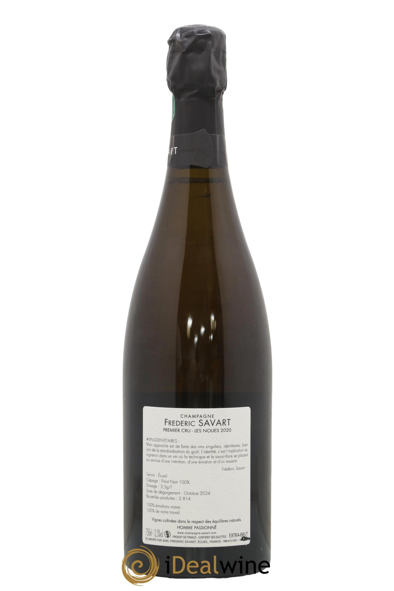 Les Noues 1er Cru Extra-Brut Savart 2020 - Lot of 1 bottle - 1
