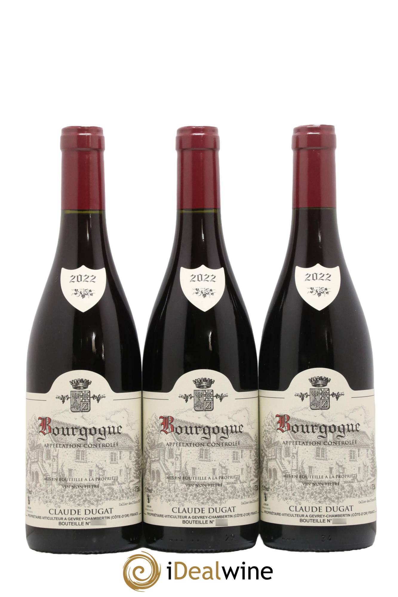 Bourgogne Claude Dugat 2022 - Lot de 3 bouteilles - 0