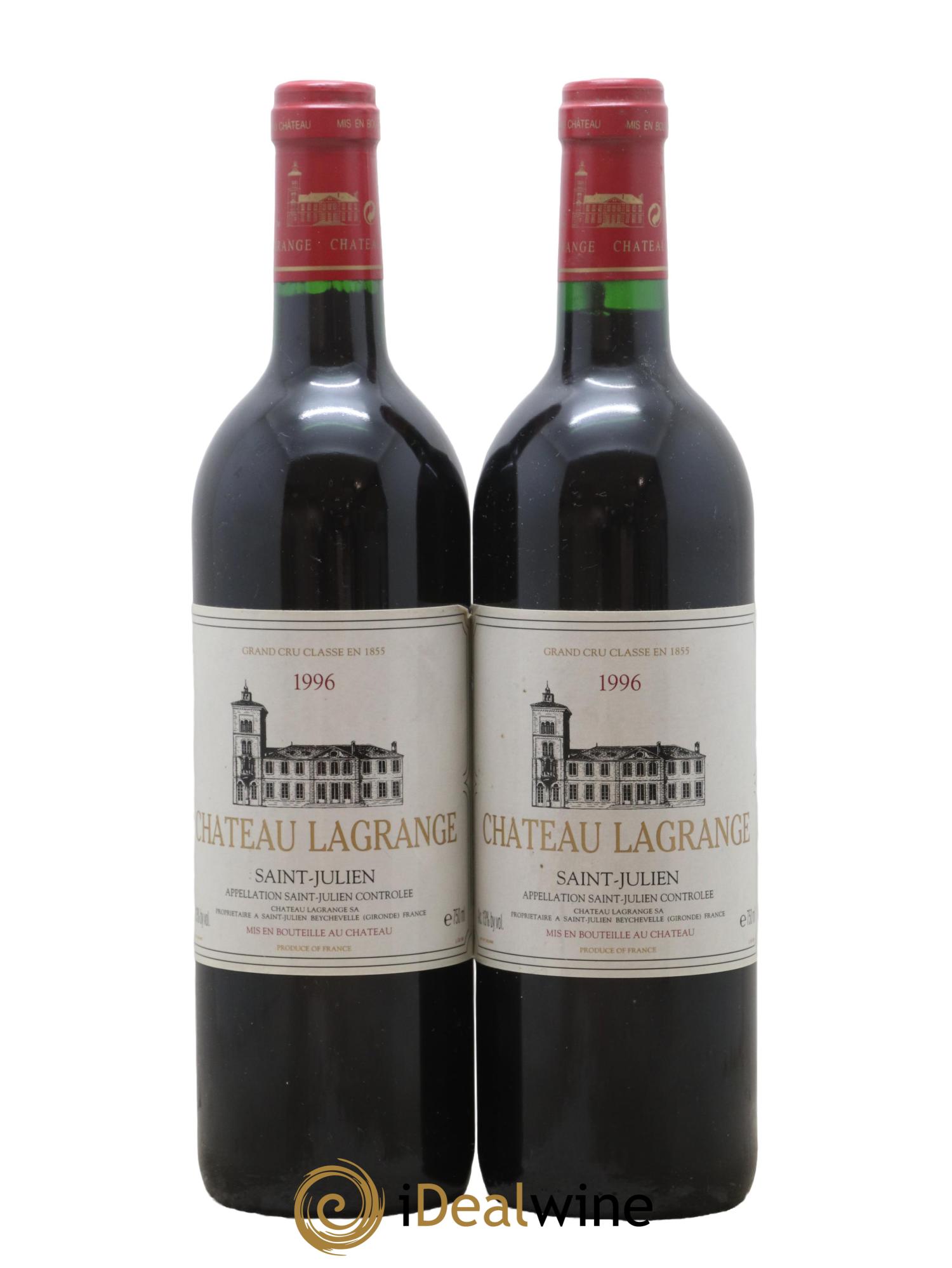 Château Lagrange 3ème Grand Cru Classé 1996 - Lot de 2 bouteilles - 0