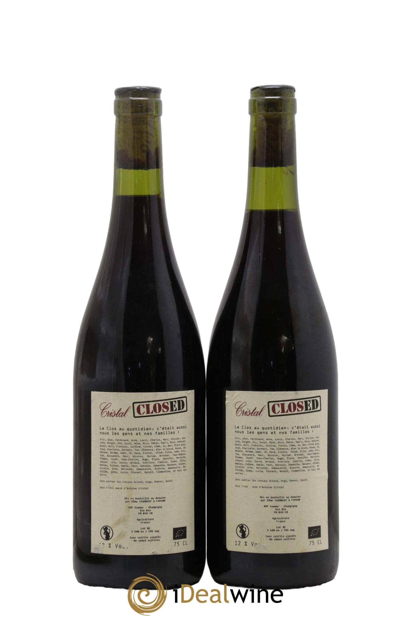 Saumur-Champigny Les Murs Clos Cristal (Domaine)  - Lot of 2 bottles - 1