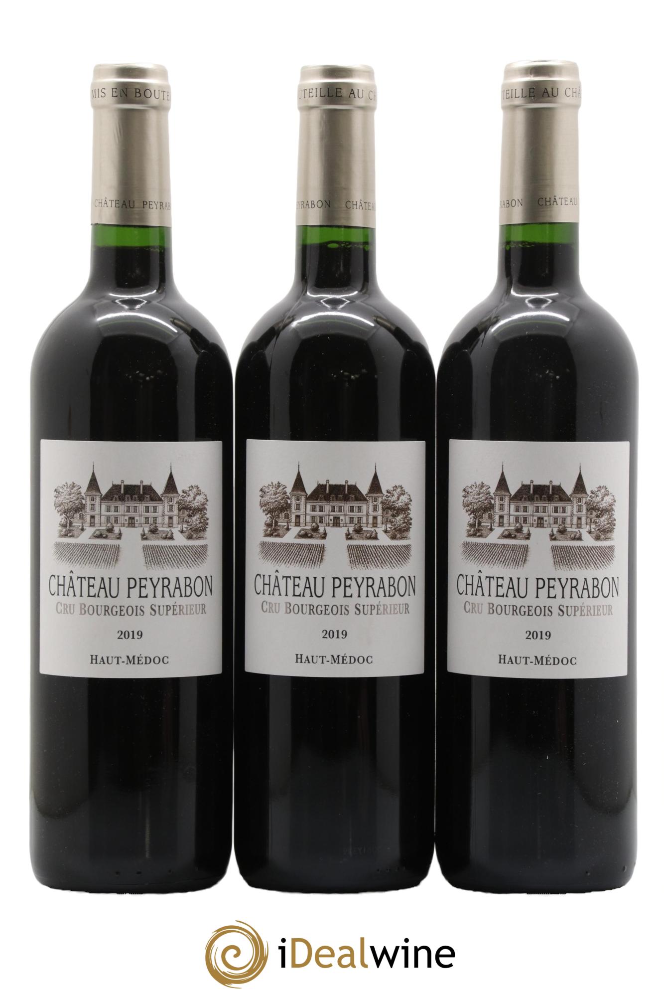 Château Peyrabon Cru Bourgeois 2019 - Lotto di 3 bottiglie - 0