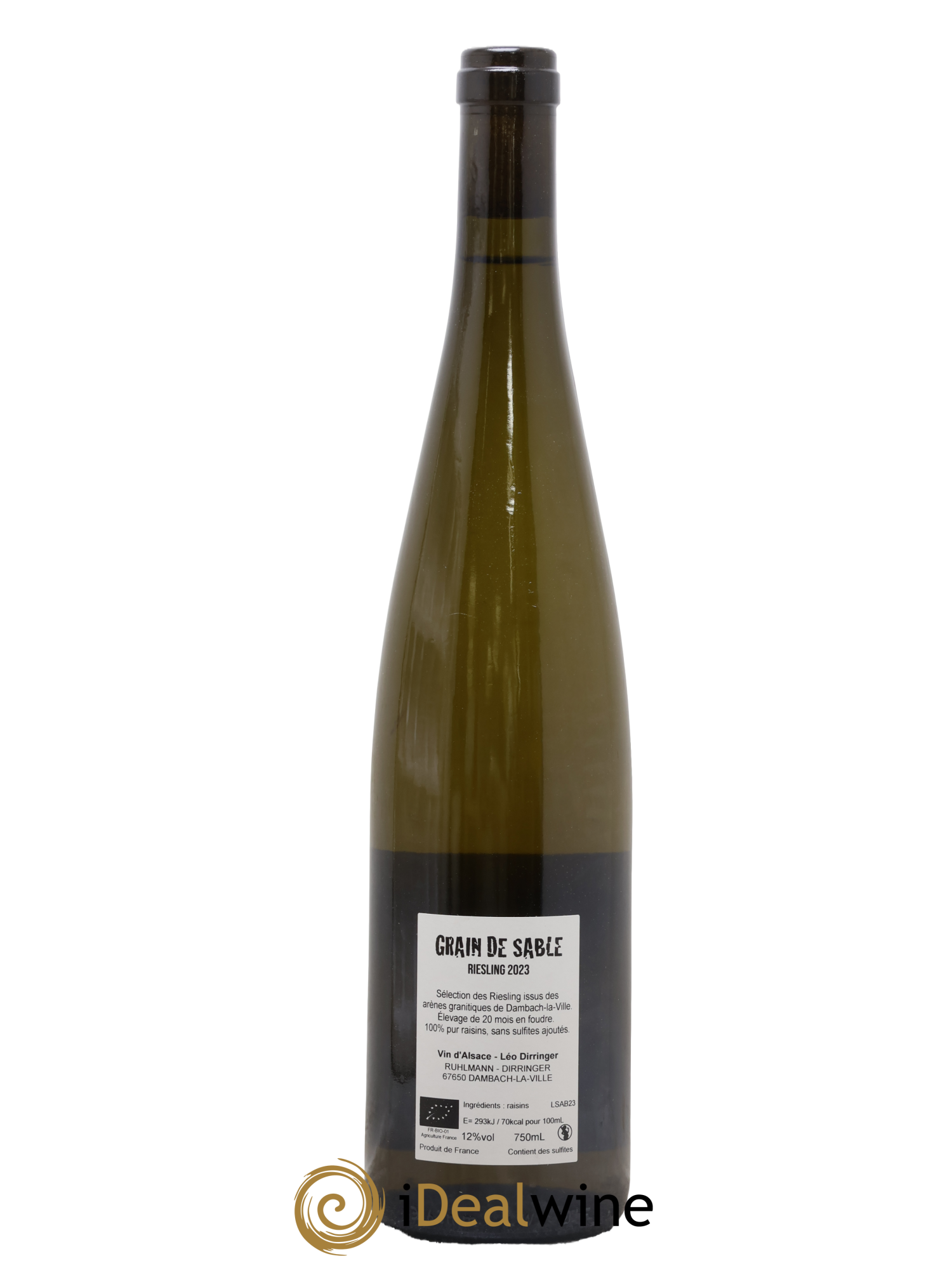 Alsace Grain de Sable Leo Dirringer 2023 - Lot of 1 bottle - 1