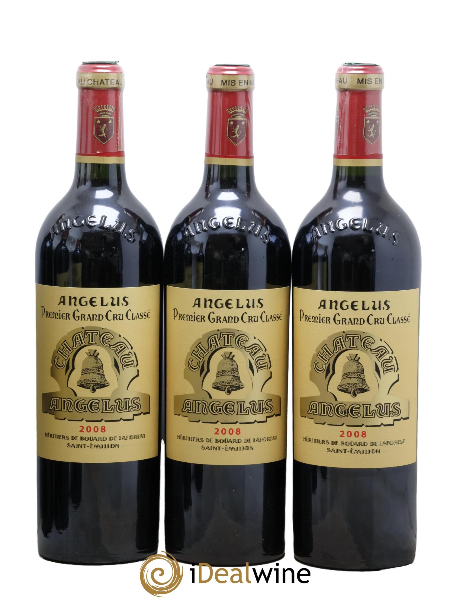 Château Angélus 1er Grand Cru Classé A 2008 - Lot of 6 bottles - 1